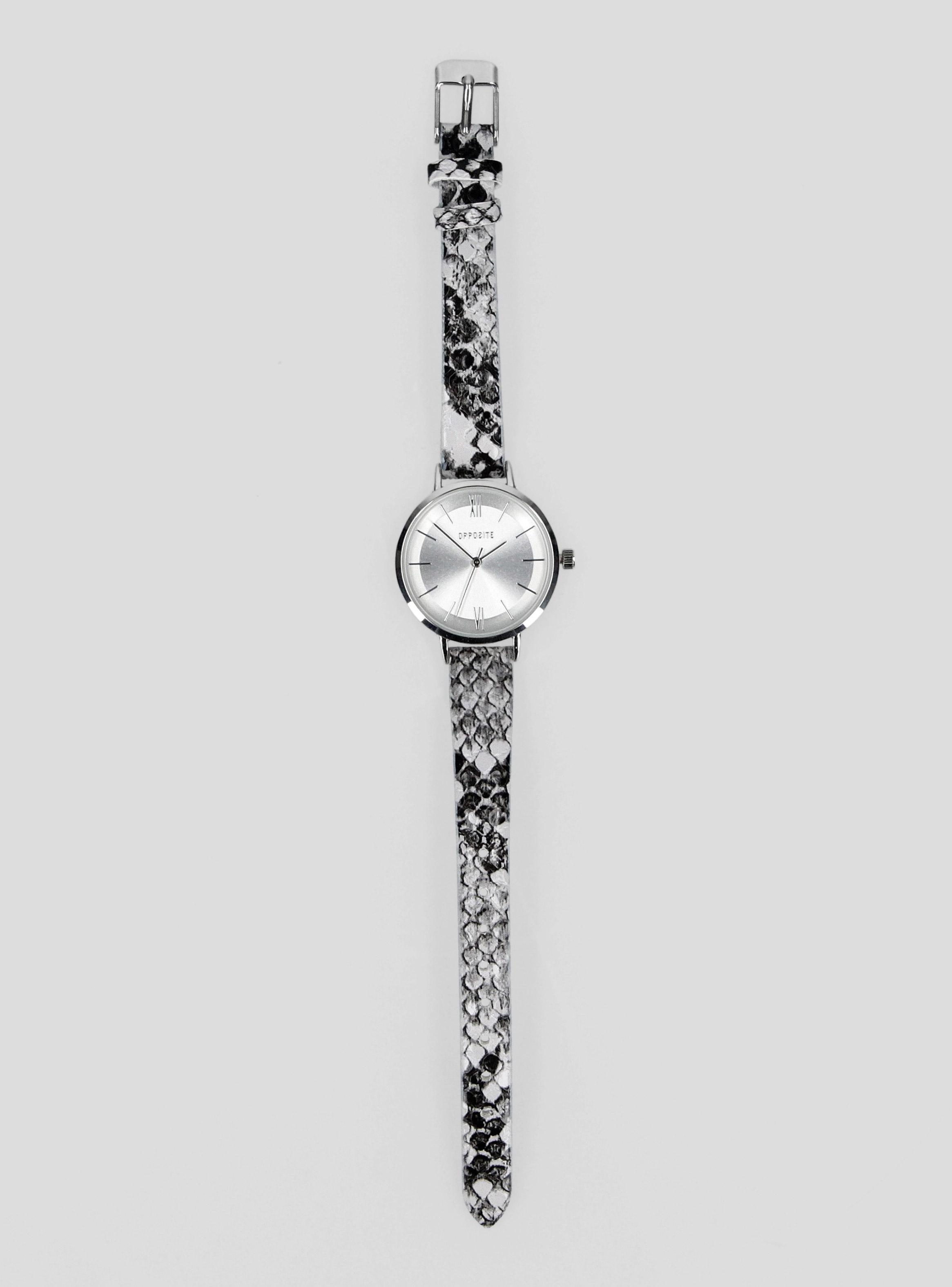 Reloj Análogo con Correa Animal Print Silver Mujer-3