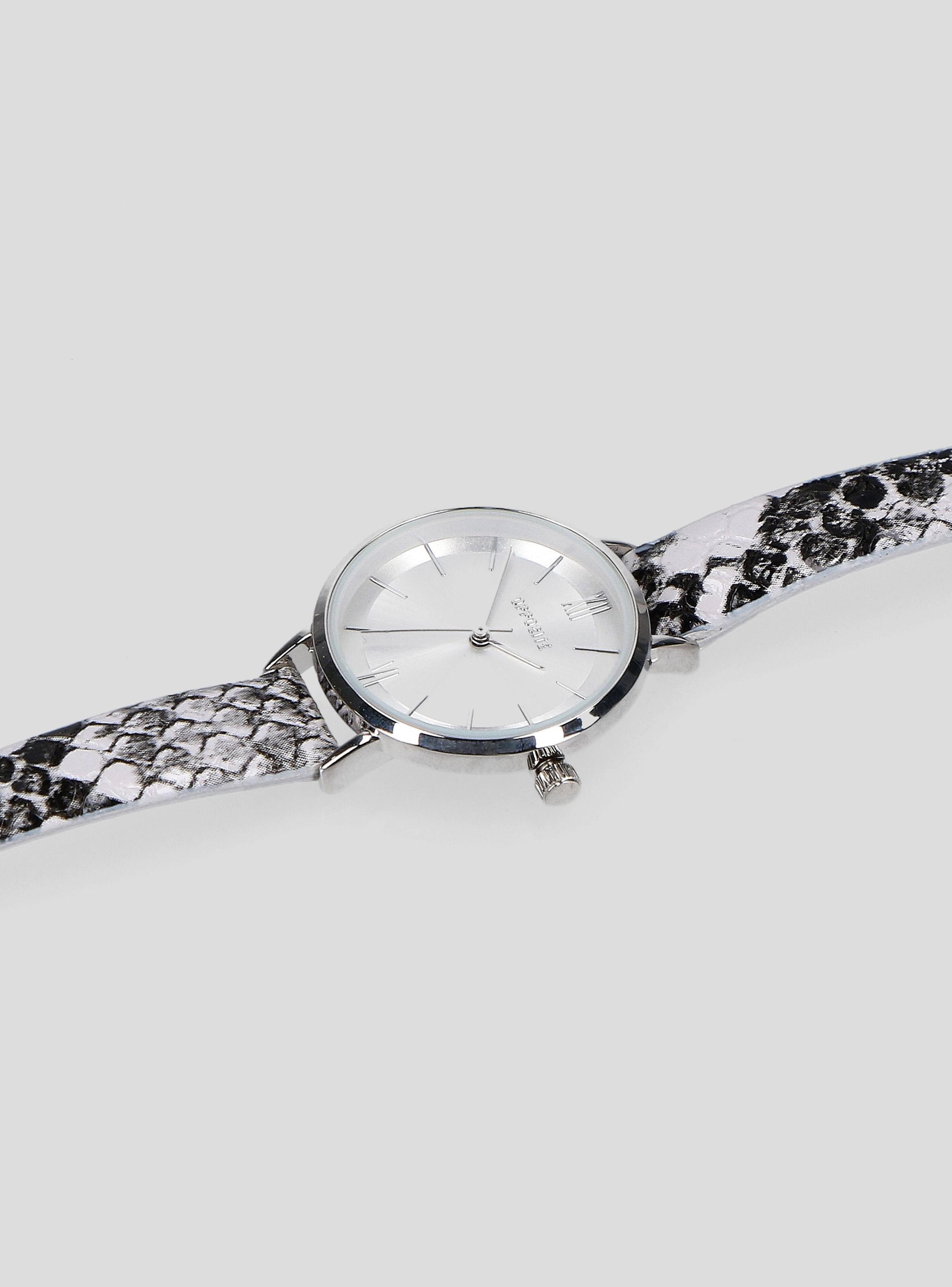 Reloj Análogo con Correa Animal Print Silver Mujer-2