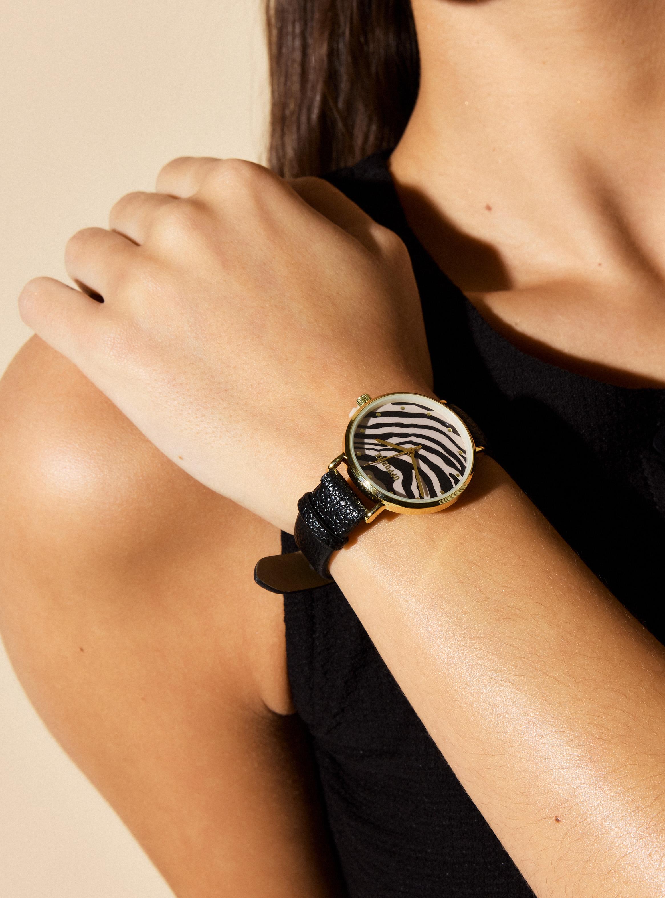 Reloj Análogo Animal Print Gold Mujer-4