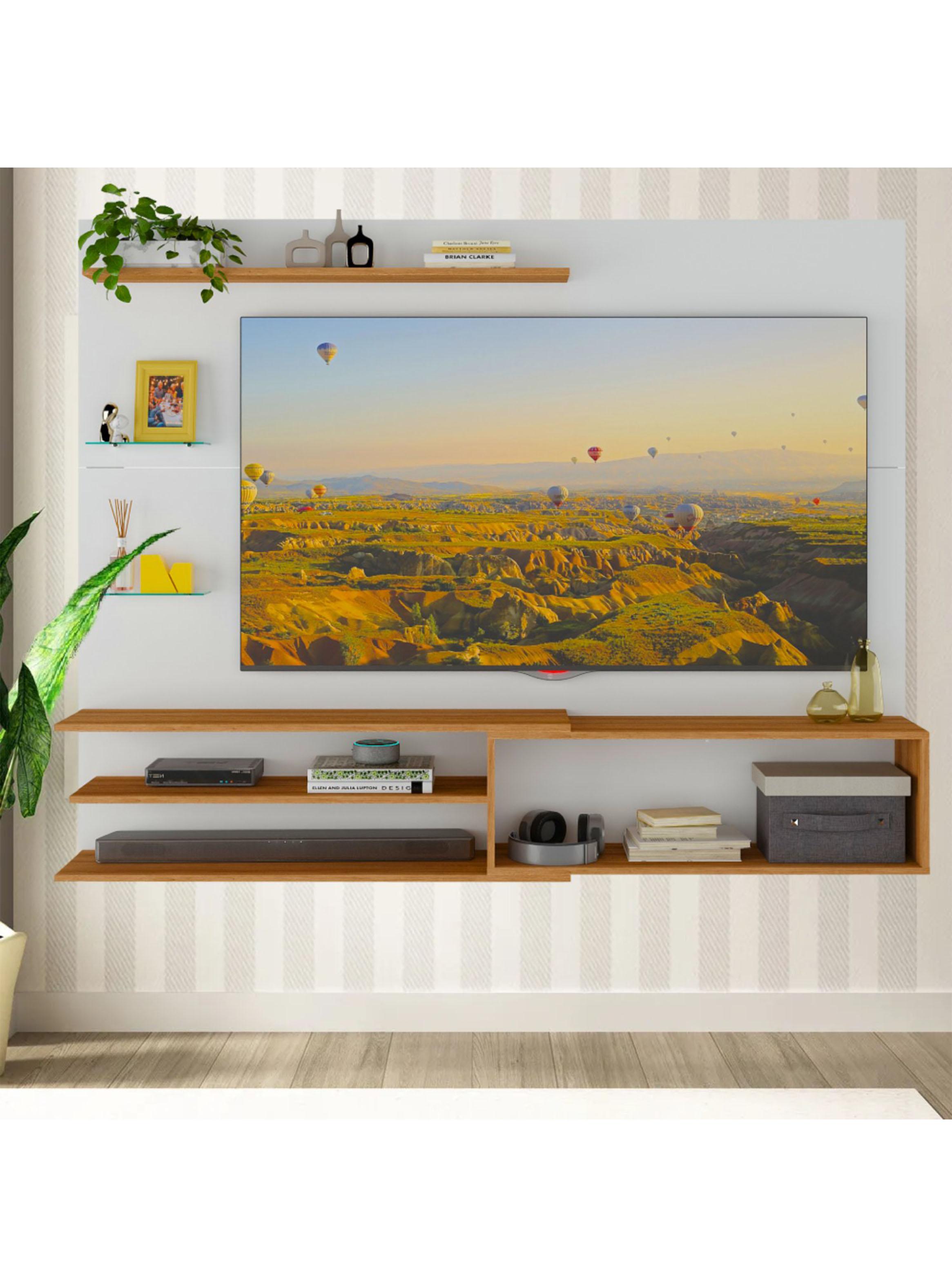 Rack Pared Be 65" Blanco Miel-4