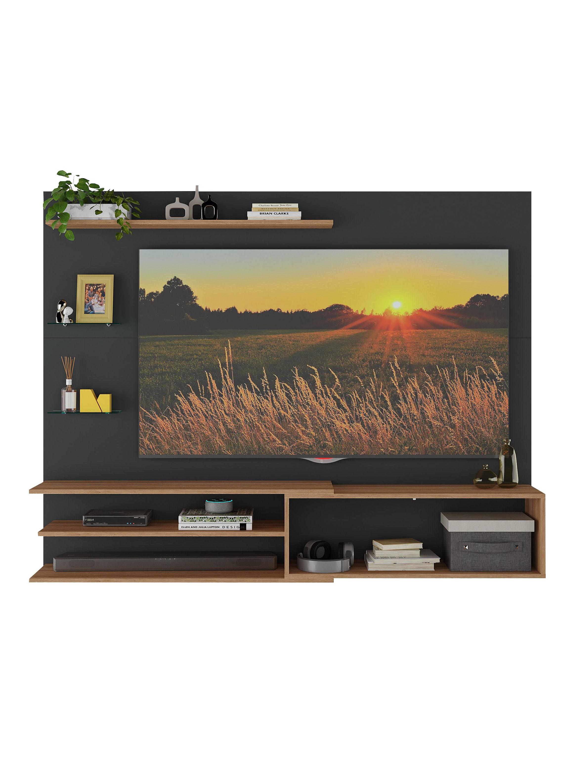 Rack Pared Be 65" Negro Miel-2