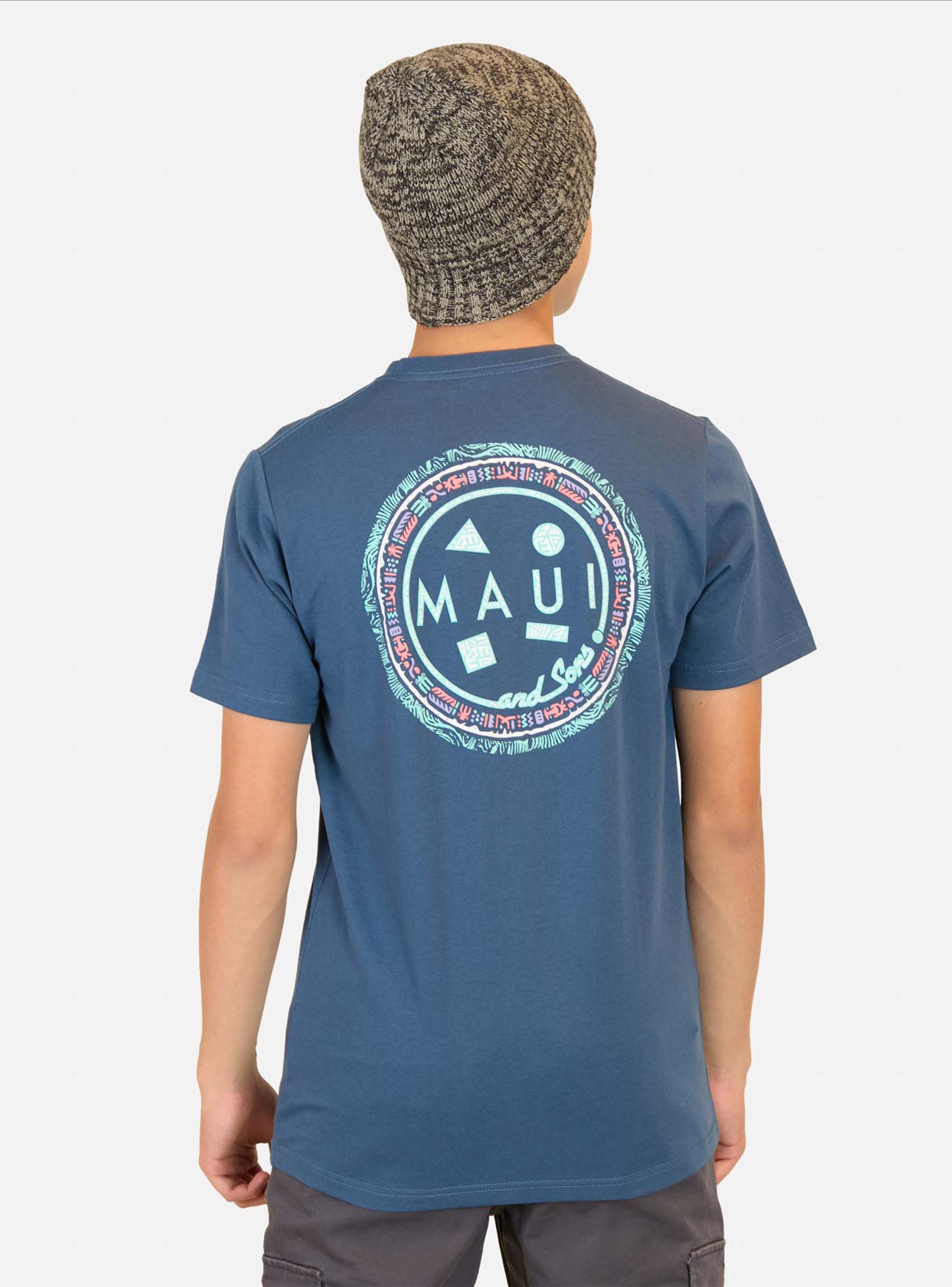 Polera Estampado Tribal Espalda Denim-1