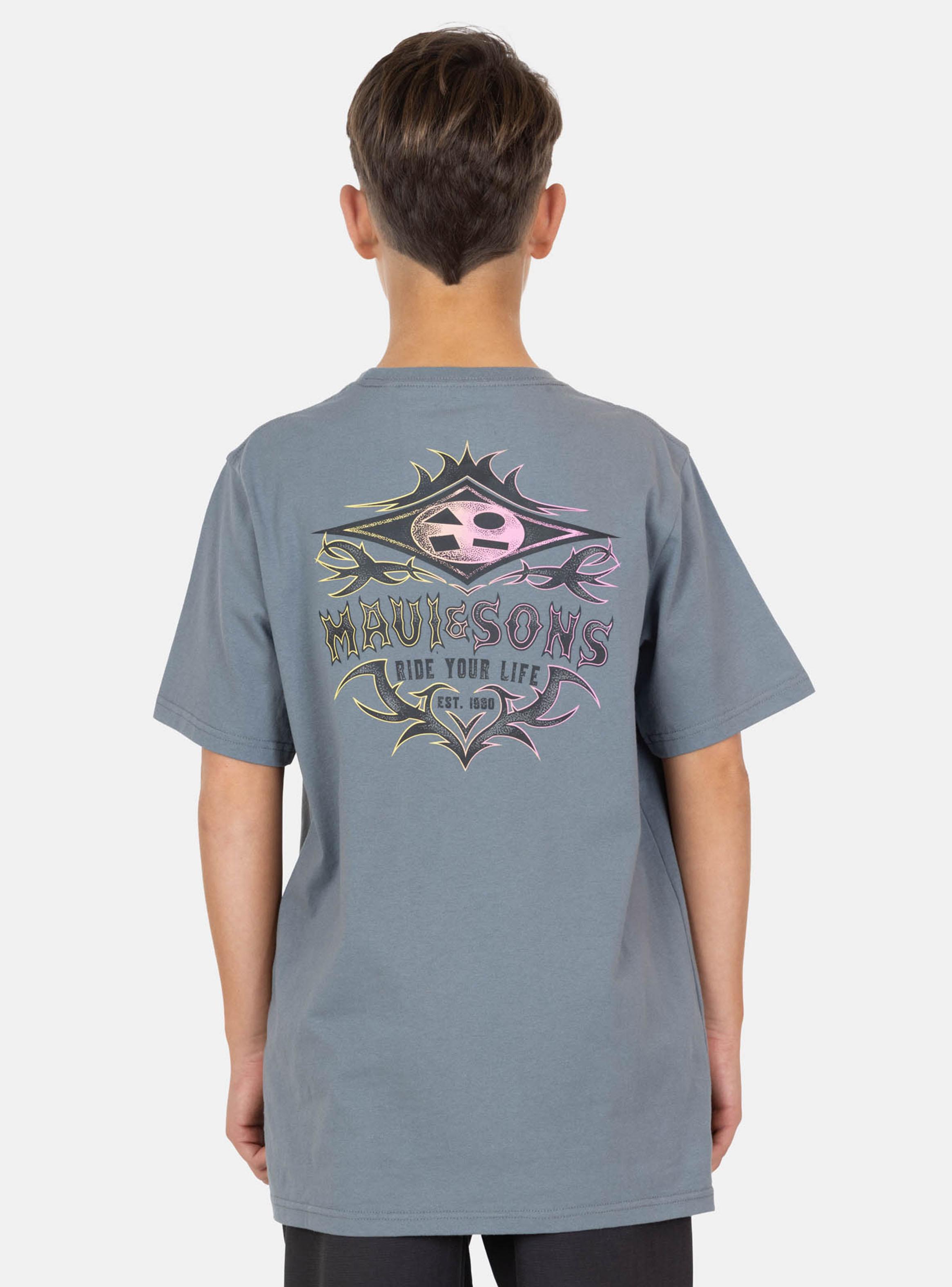 Polera Diseño Logo Espalda Grey-1