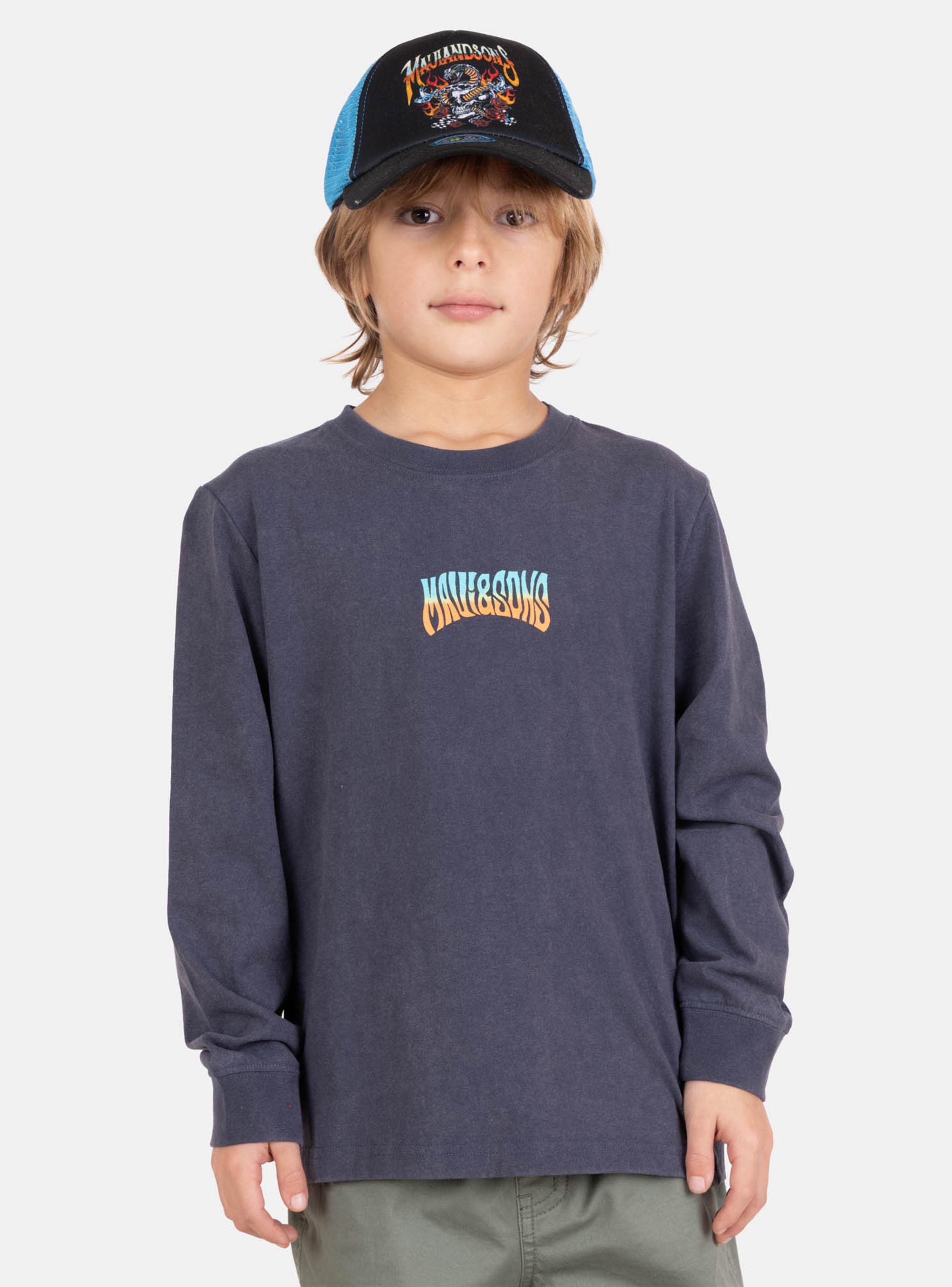 Polera Manga Larga Estampado Espalda Surf California Logo-0