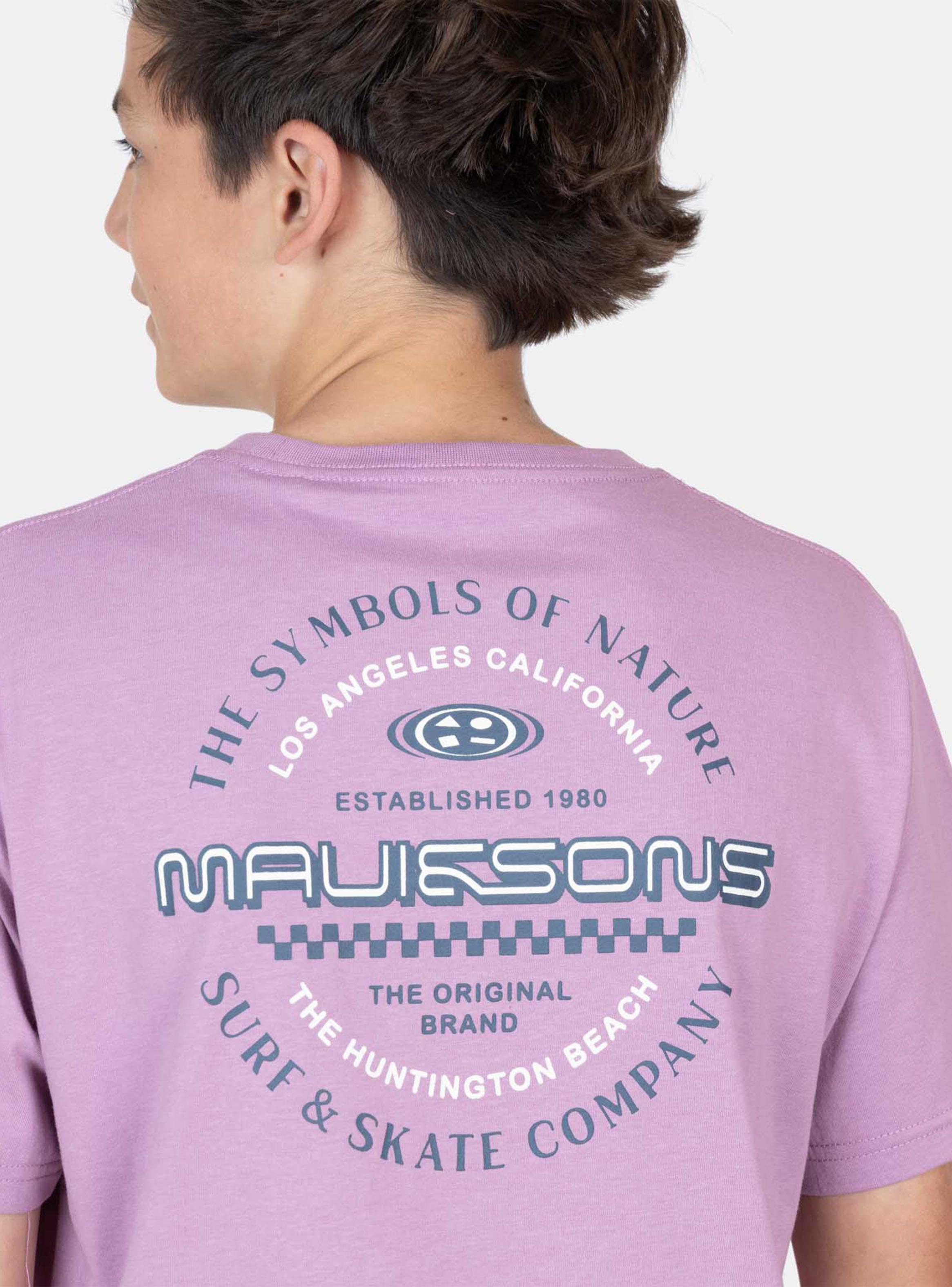 Polera Estampado Logo Espalda Bordeaux-2