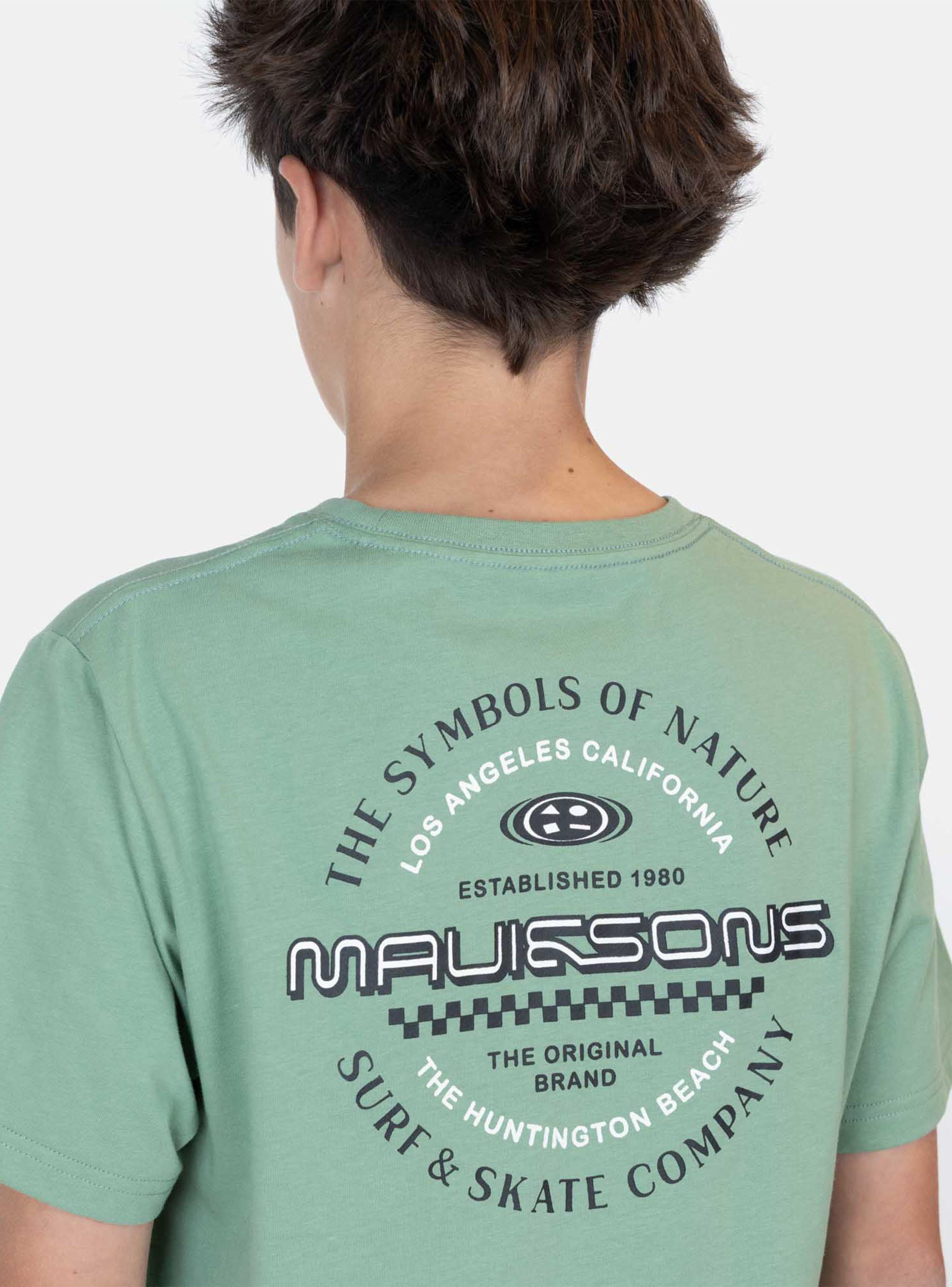 Polera Estampado Logo Espalda Military-2