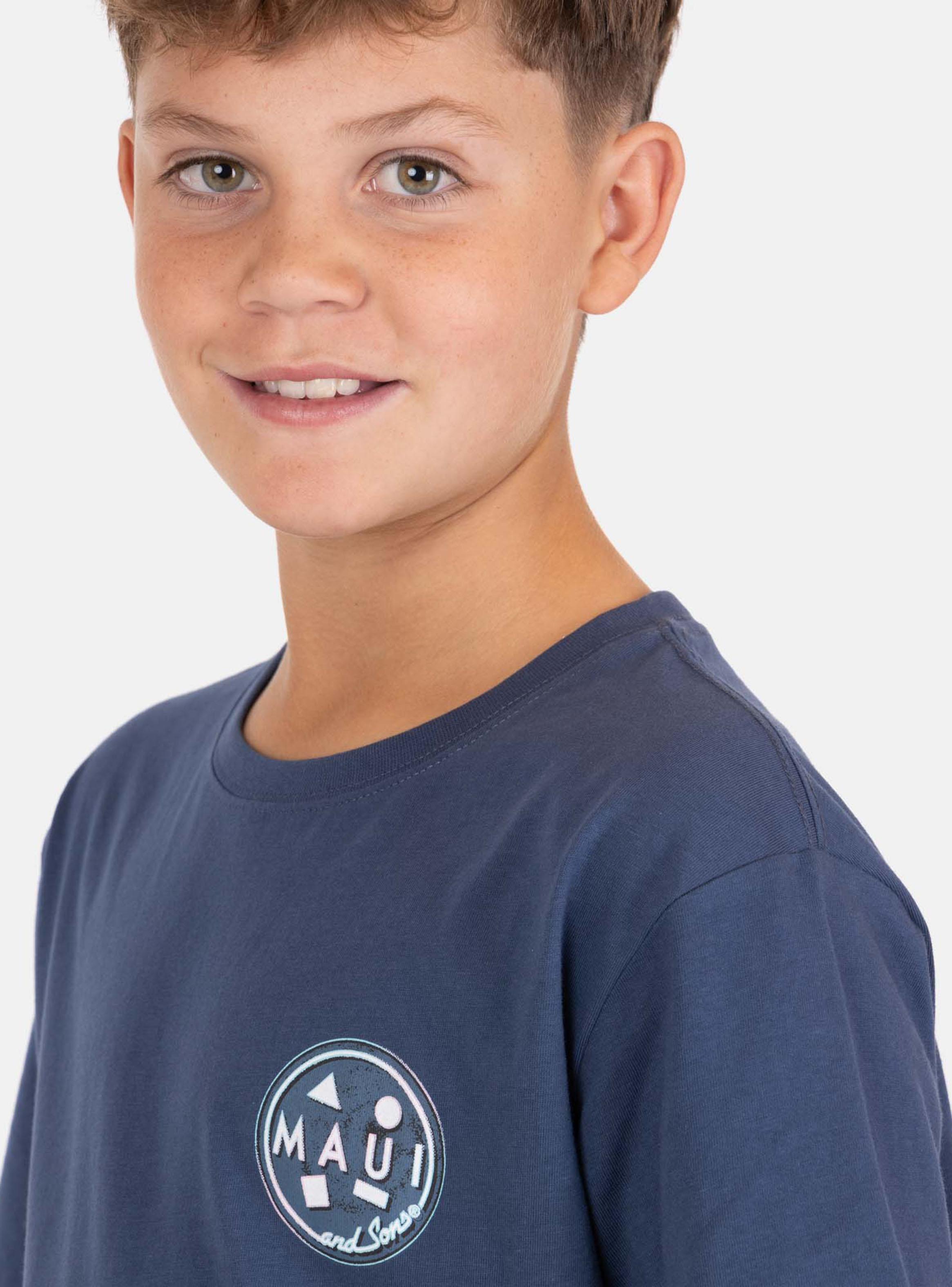 Polera Estampado Logo Espalda Denim-2