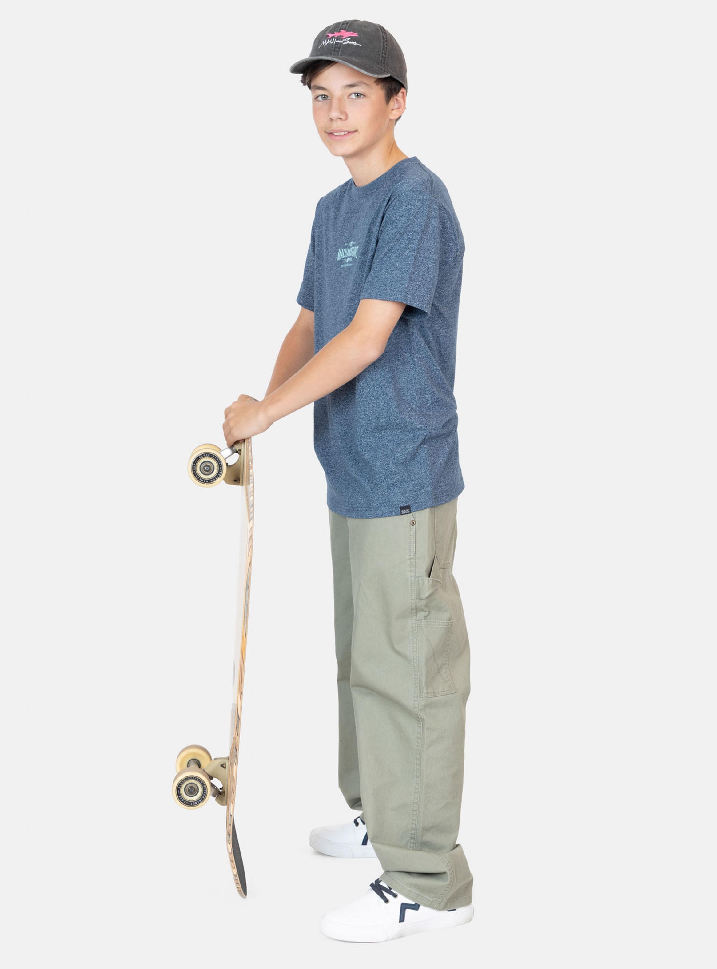 Polera Estampado Logo Letras Denim-3