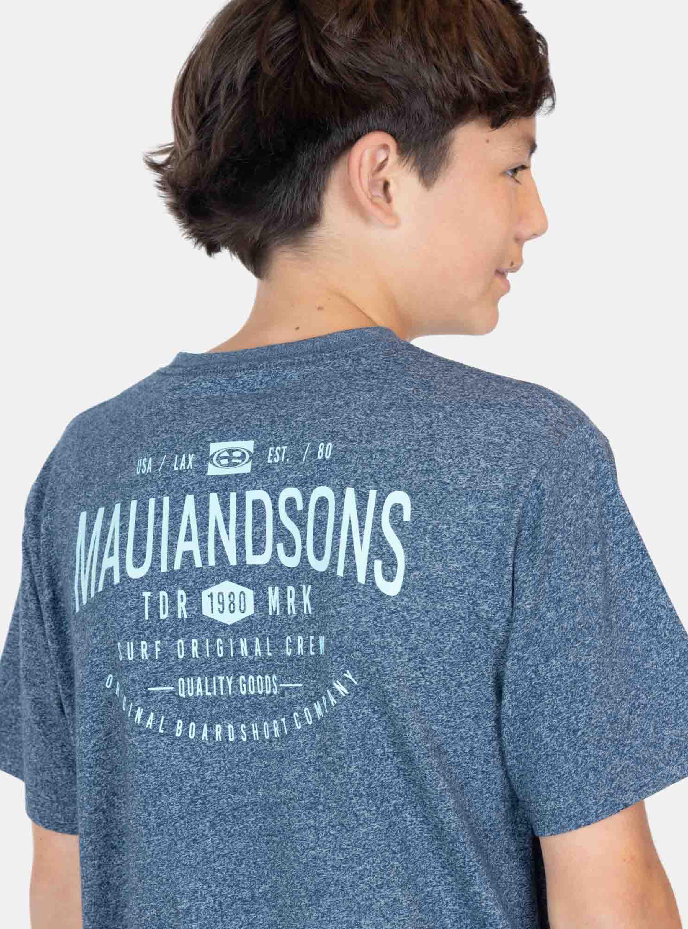 Polera Estampado Logo Letras Denim-2