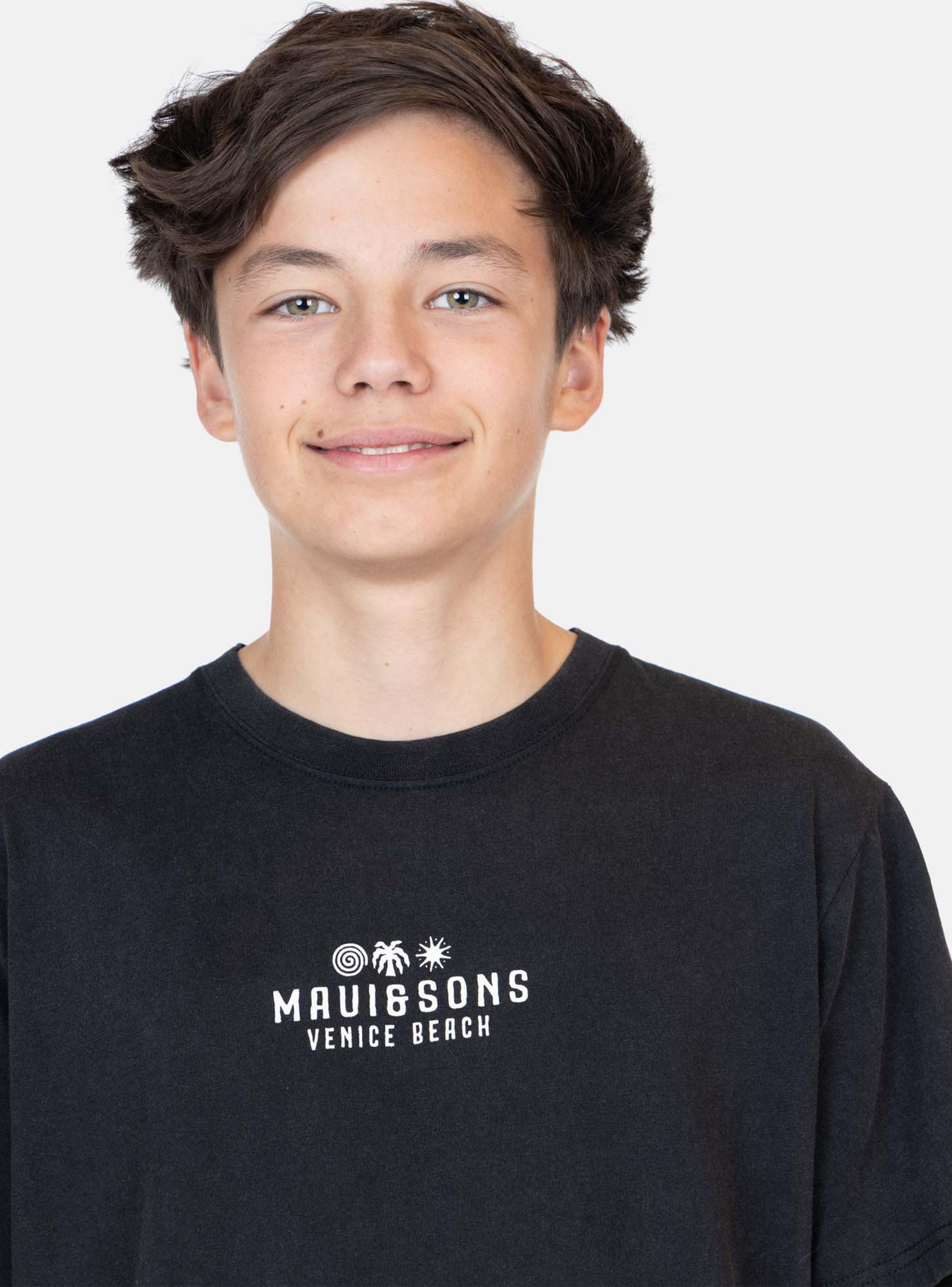 Polera Estampado Logo Espalda y Venice Beach-2