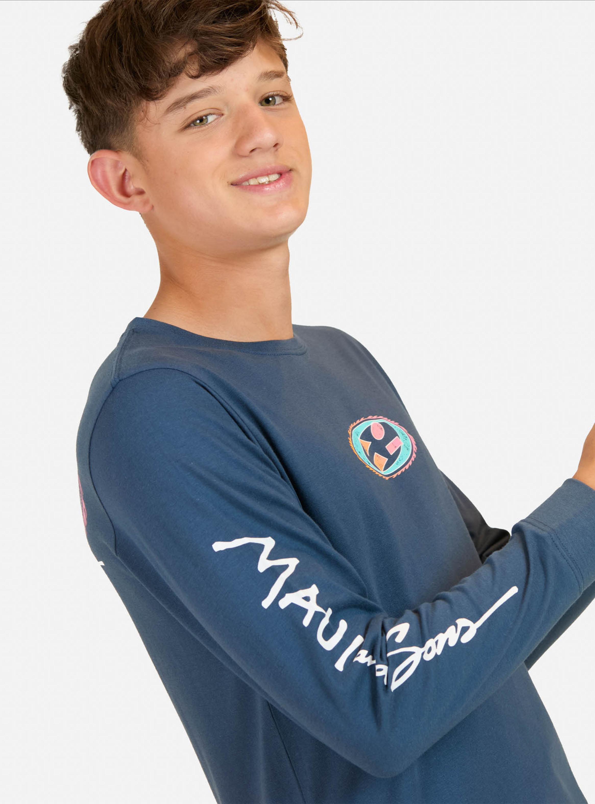 Polera Manga Larga con Logo en Pecho y Espalda Niño-2