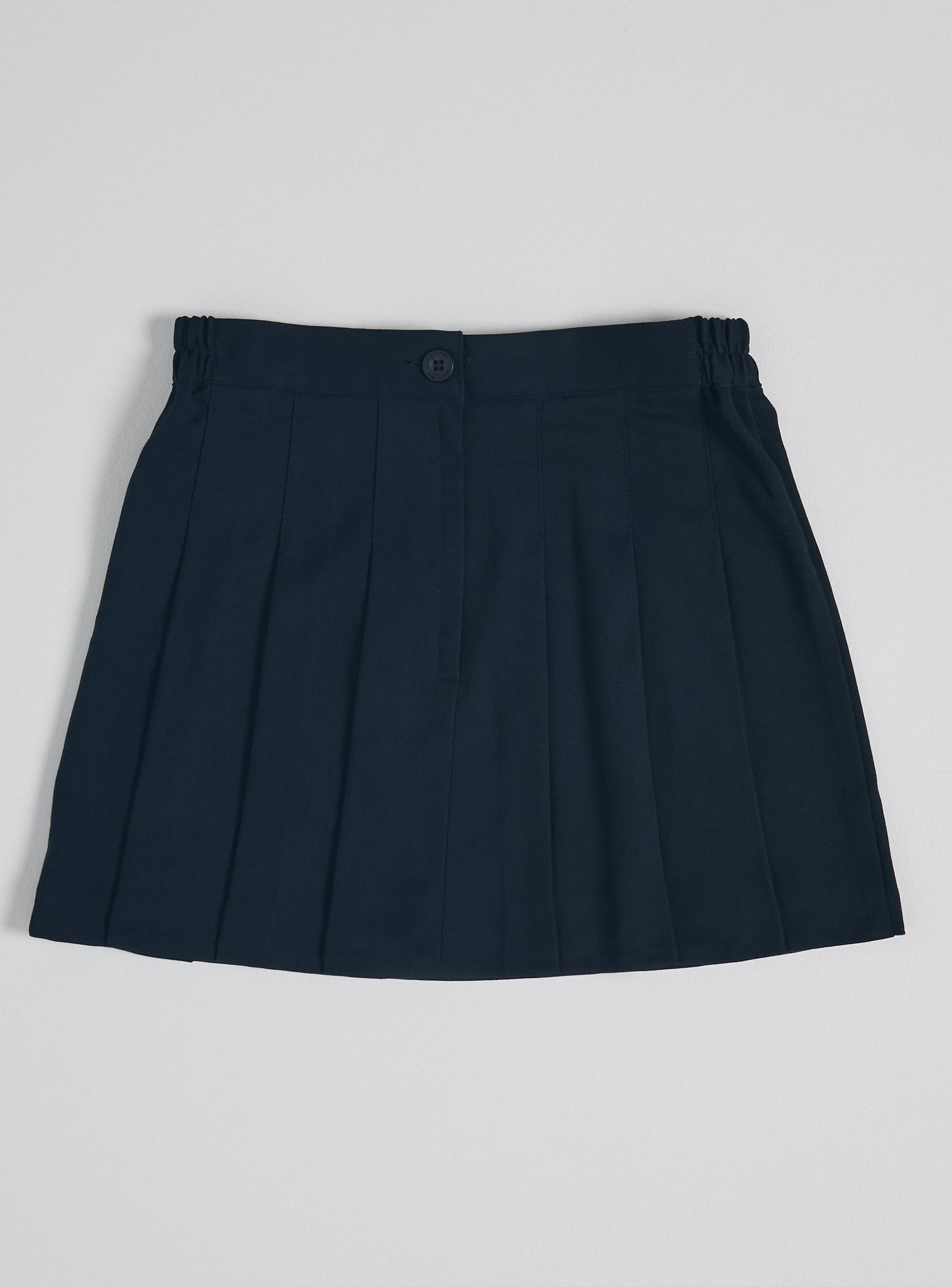 Falda Escolar Básica Azul Talla 10 a 16-2