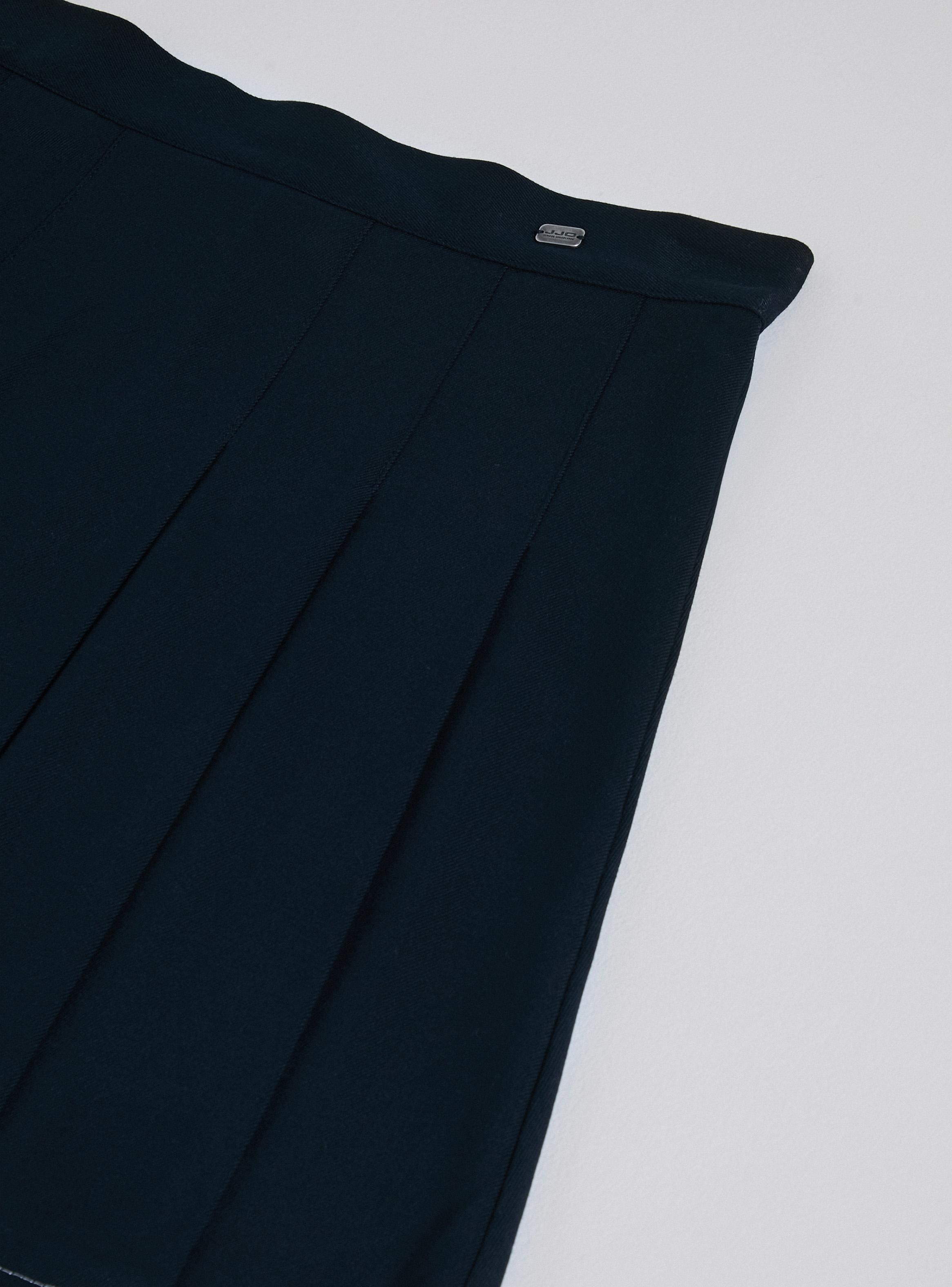 Falda Escolar Básica Azul Talla 38 a 48-3