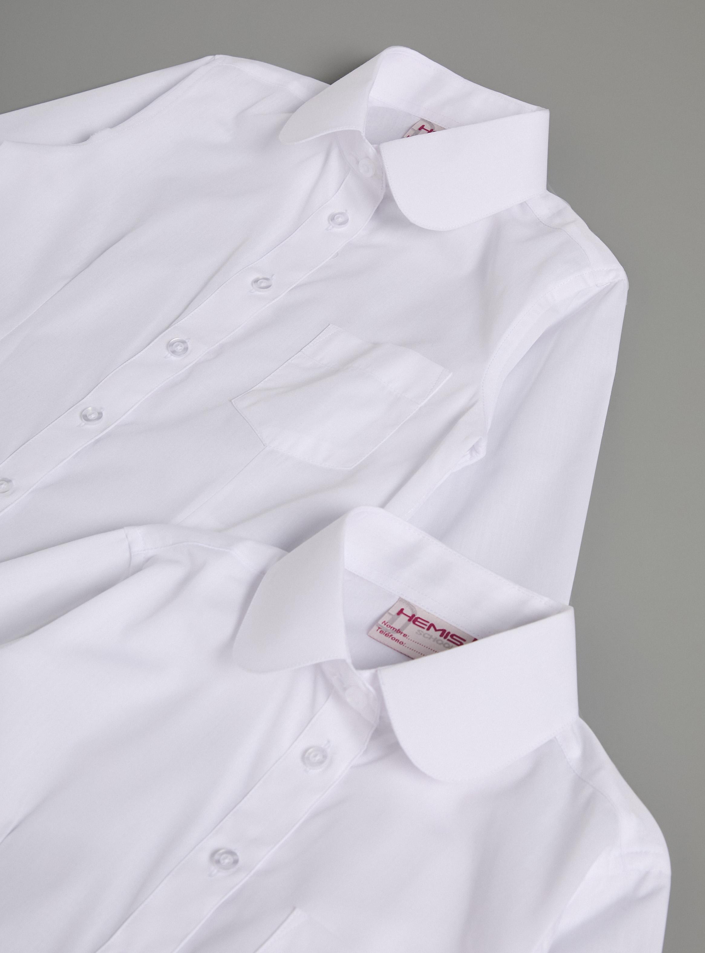 Blusa Bipack Escolar Cuello Camisero-2