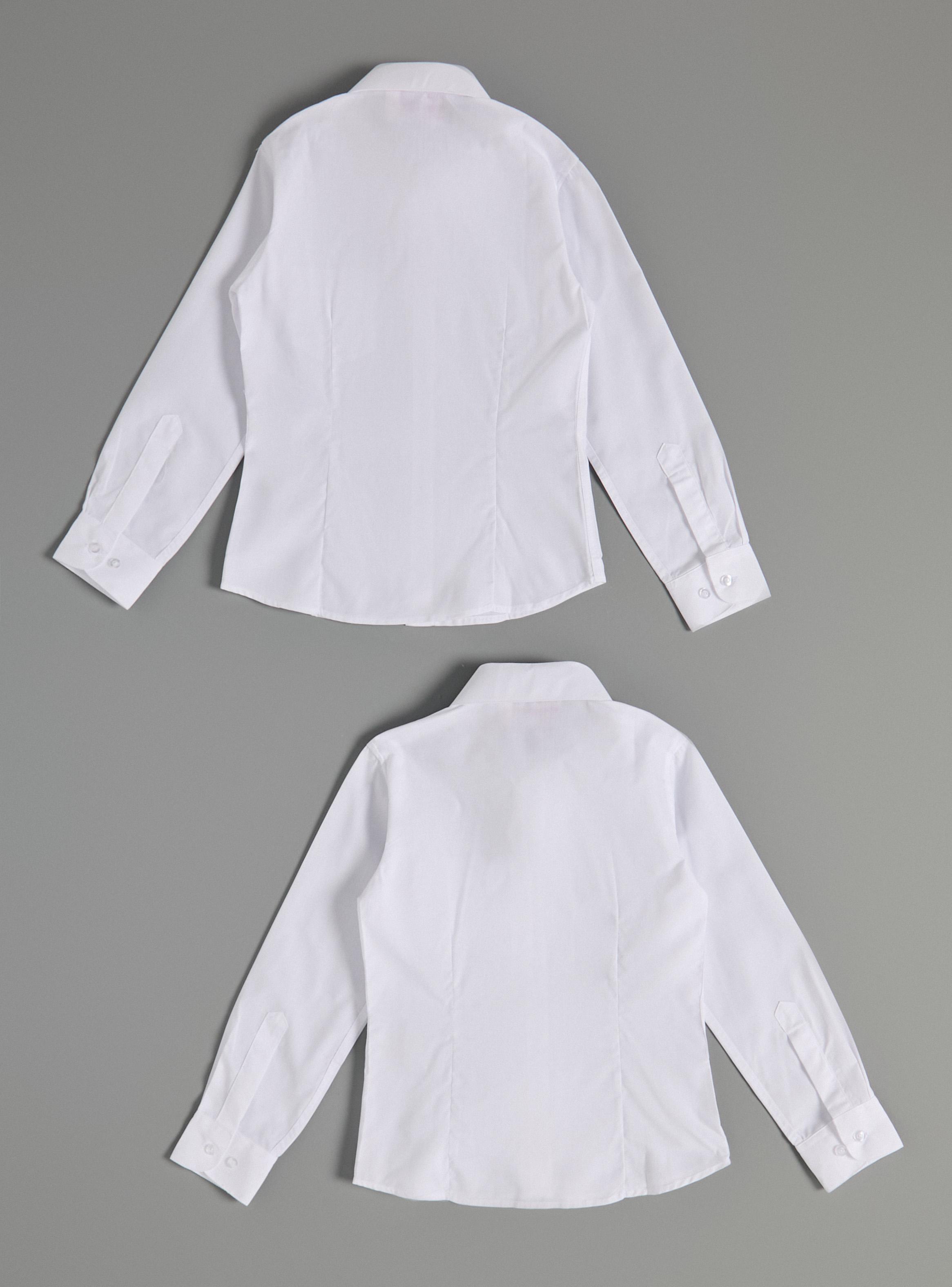 Bipack Blusa Blanca Manga Larga Entallada Talla 6 a 8-2