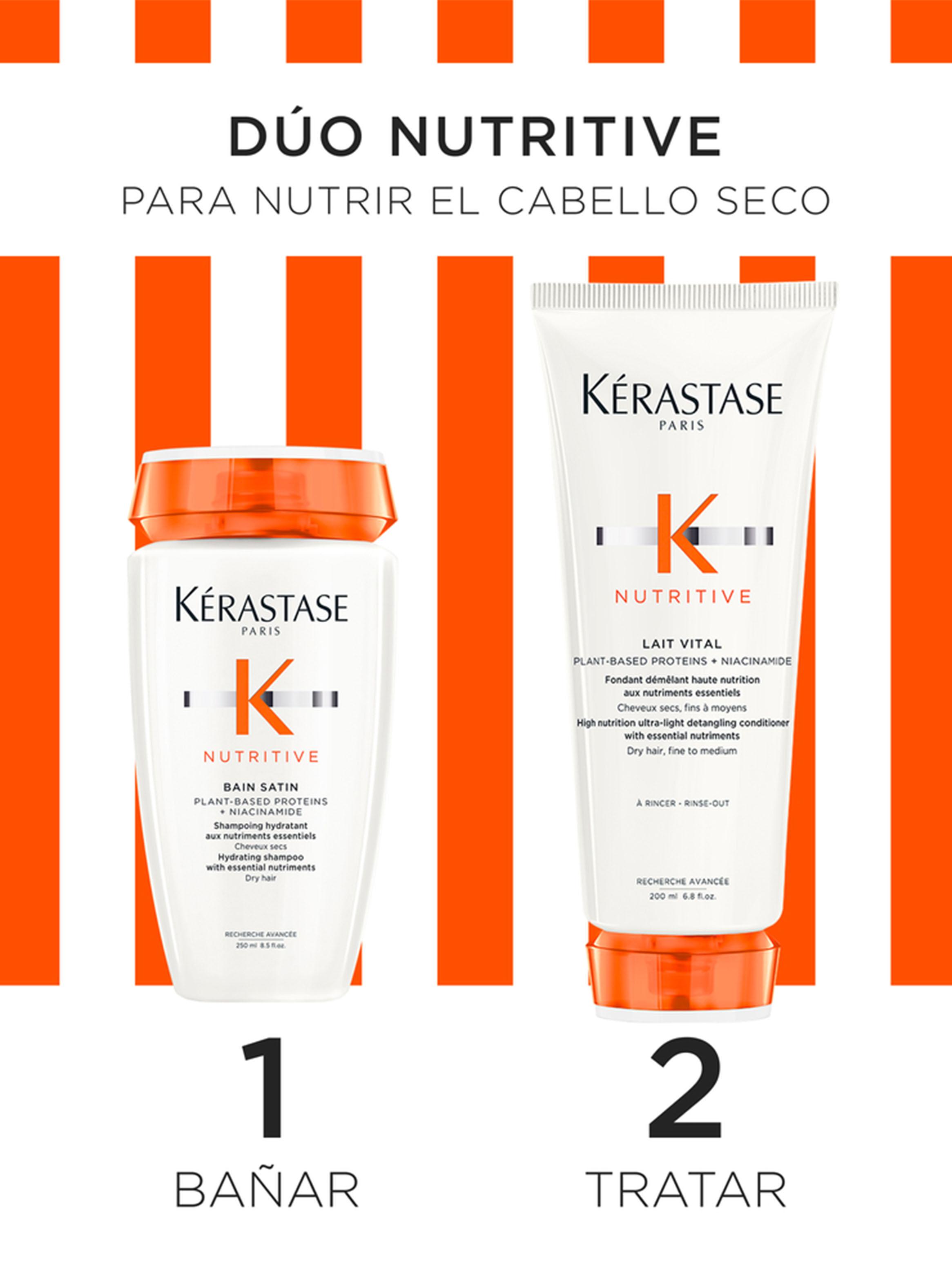 Set Nutritivo Shampoo 250ml + Acondicionador 200ml Para Cabello Seco Nutritive Kérastase-1