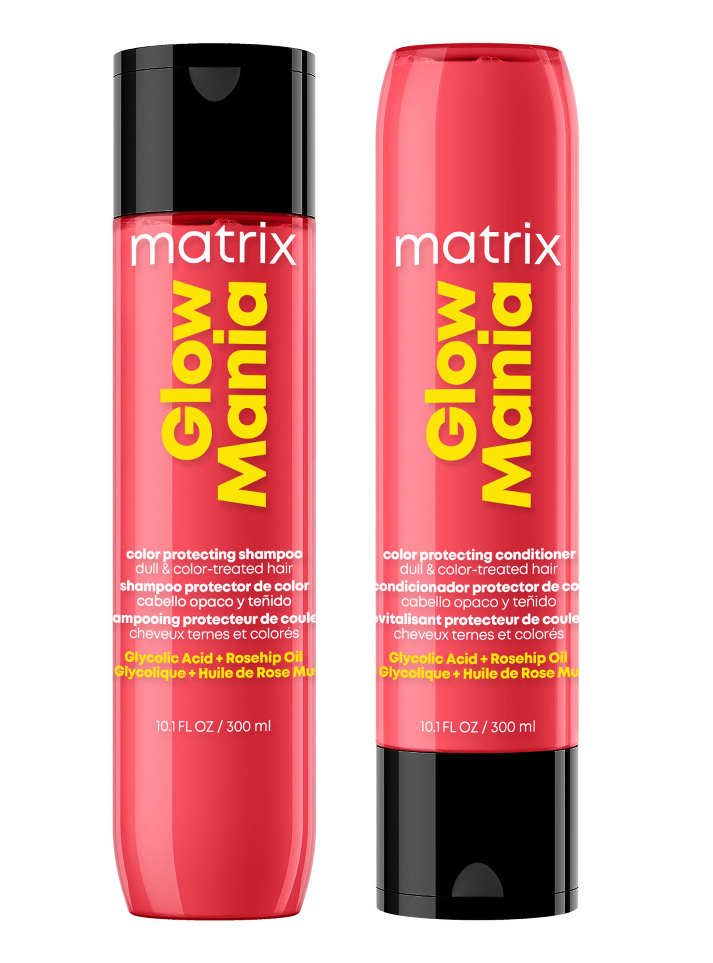 Set Brillo Cabello Radiante Shampoo 300ml + Acondicionador 300ml Glow Mania Matrix-0