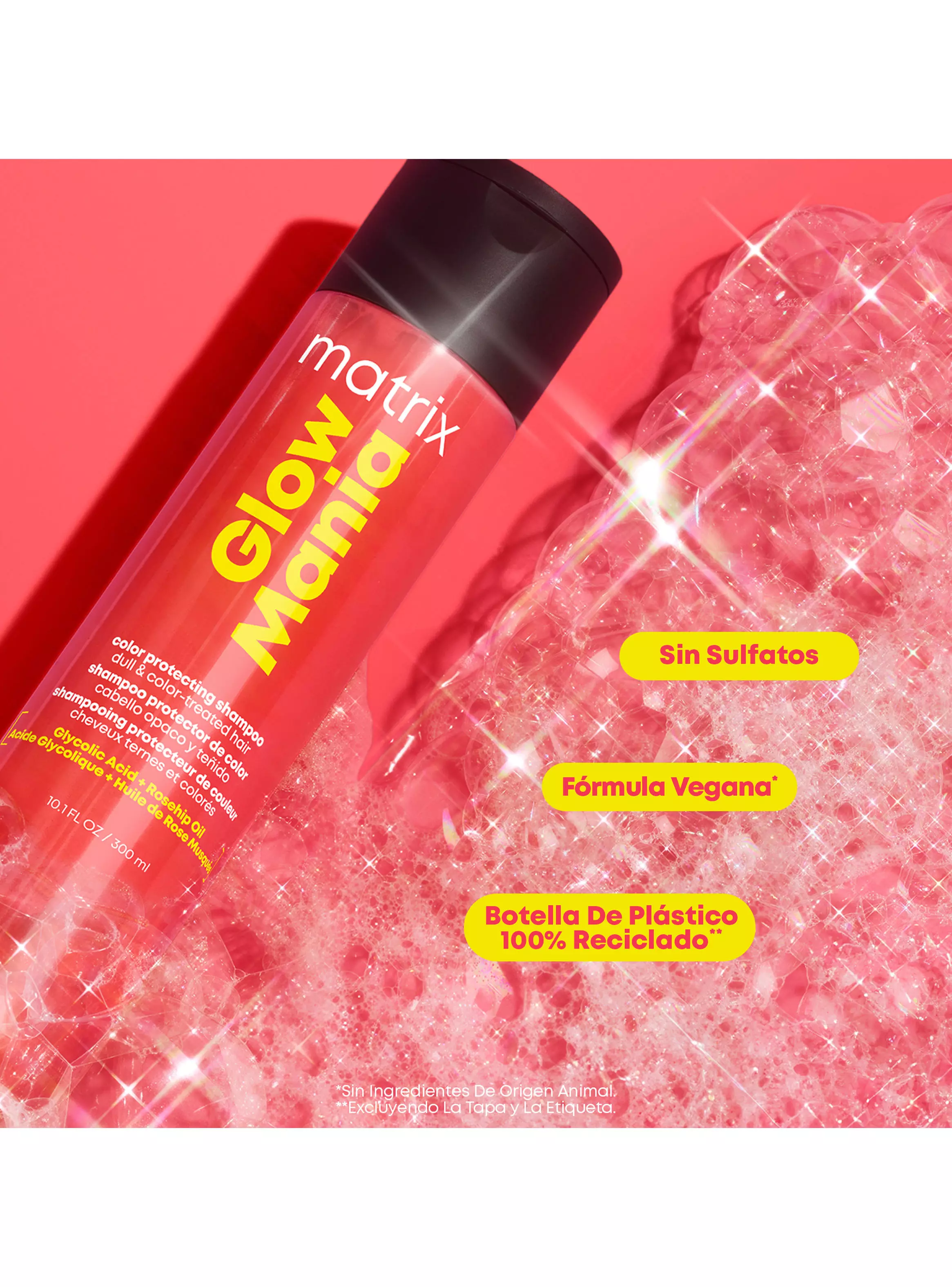 Set Brillo Cabello Radiante Shampoo 300ml + Acondicionador 300ml Glow Mania Matrix-1