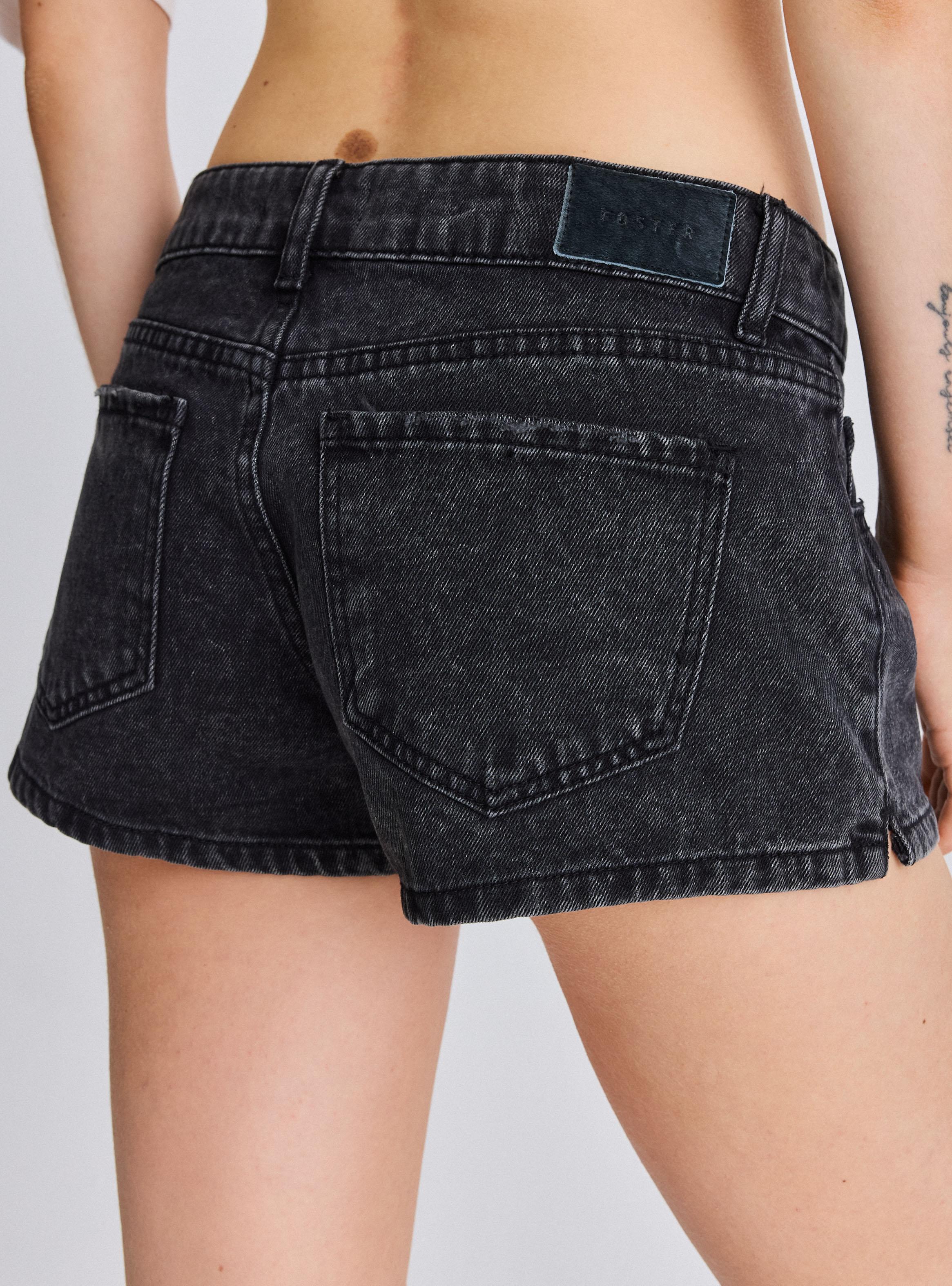 Short Denim Tiro Bajo-3