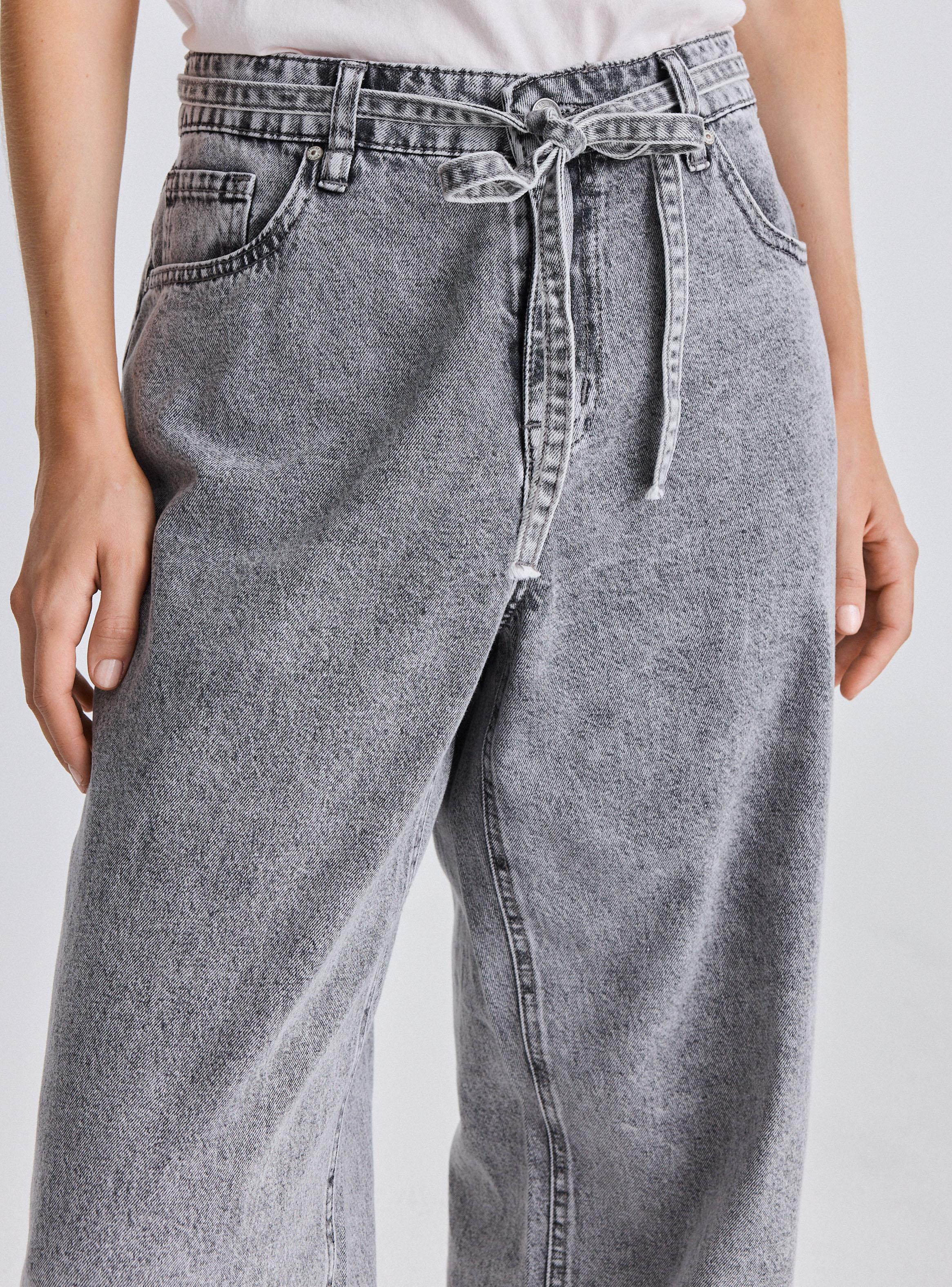 Pantalón Wide Leg Cinturón Amarra-2