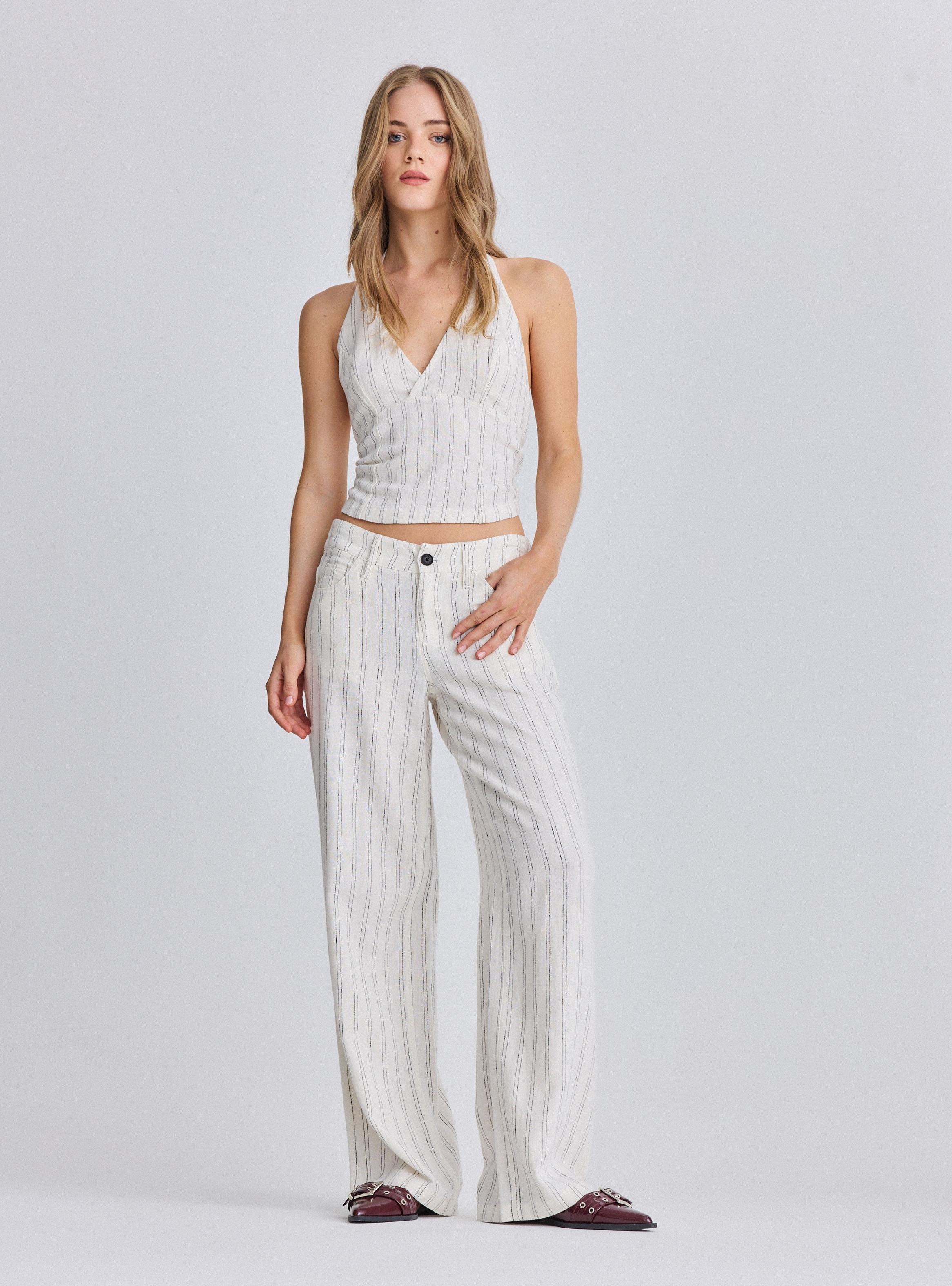 Blusa Halter Rayas-4