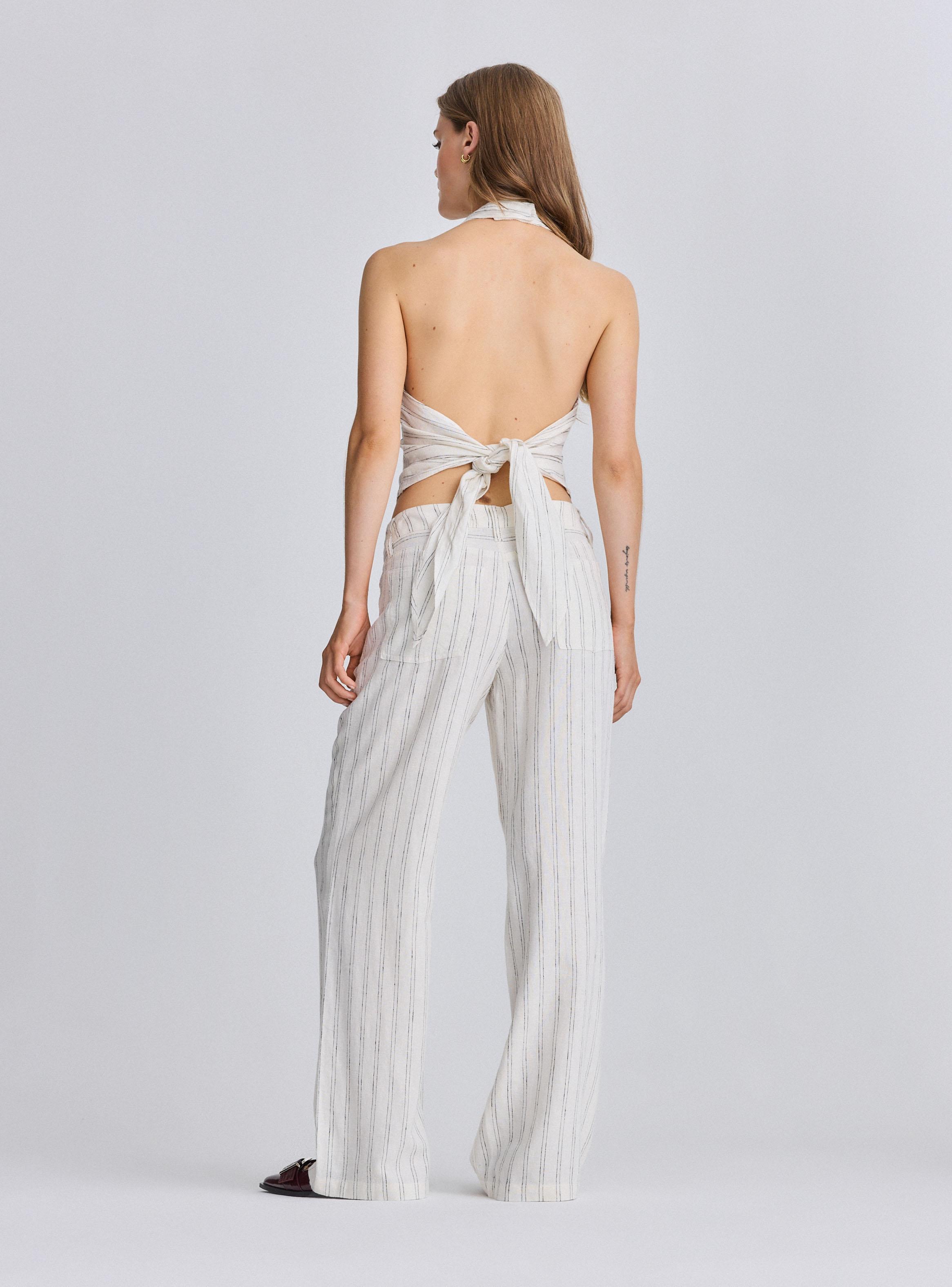 Blusa Halter Rayas-5