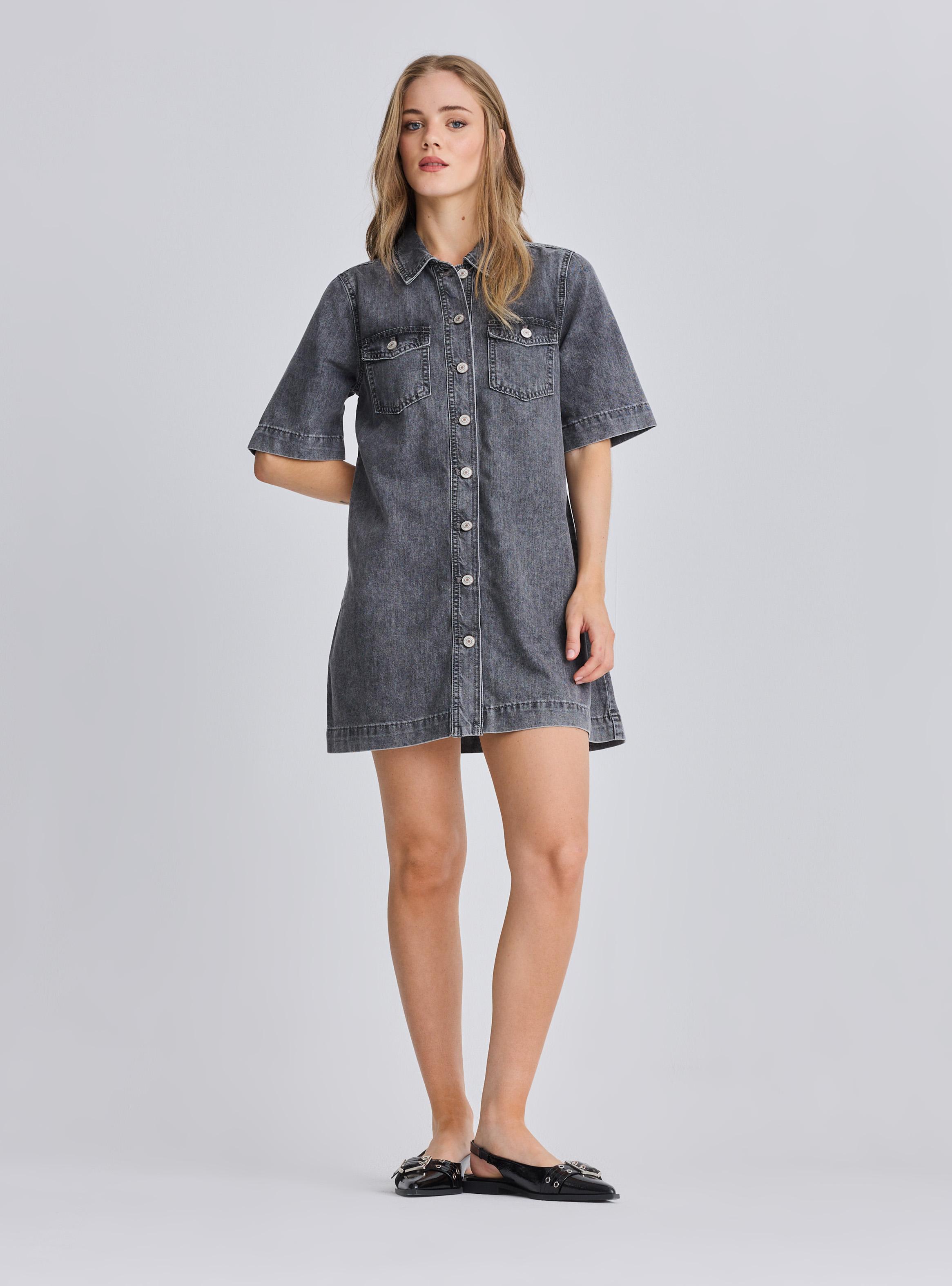Vestido Camisero Denim-4