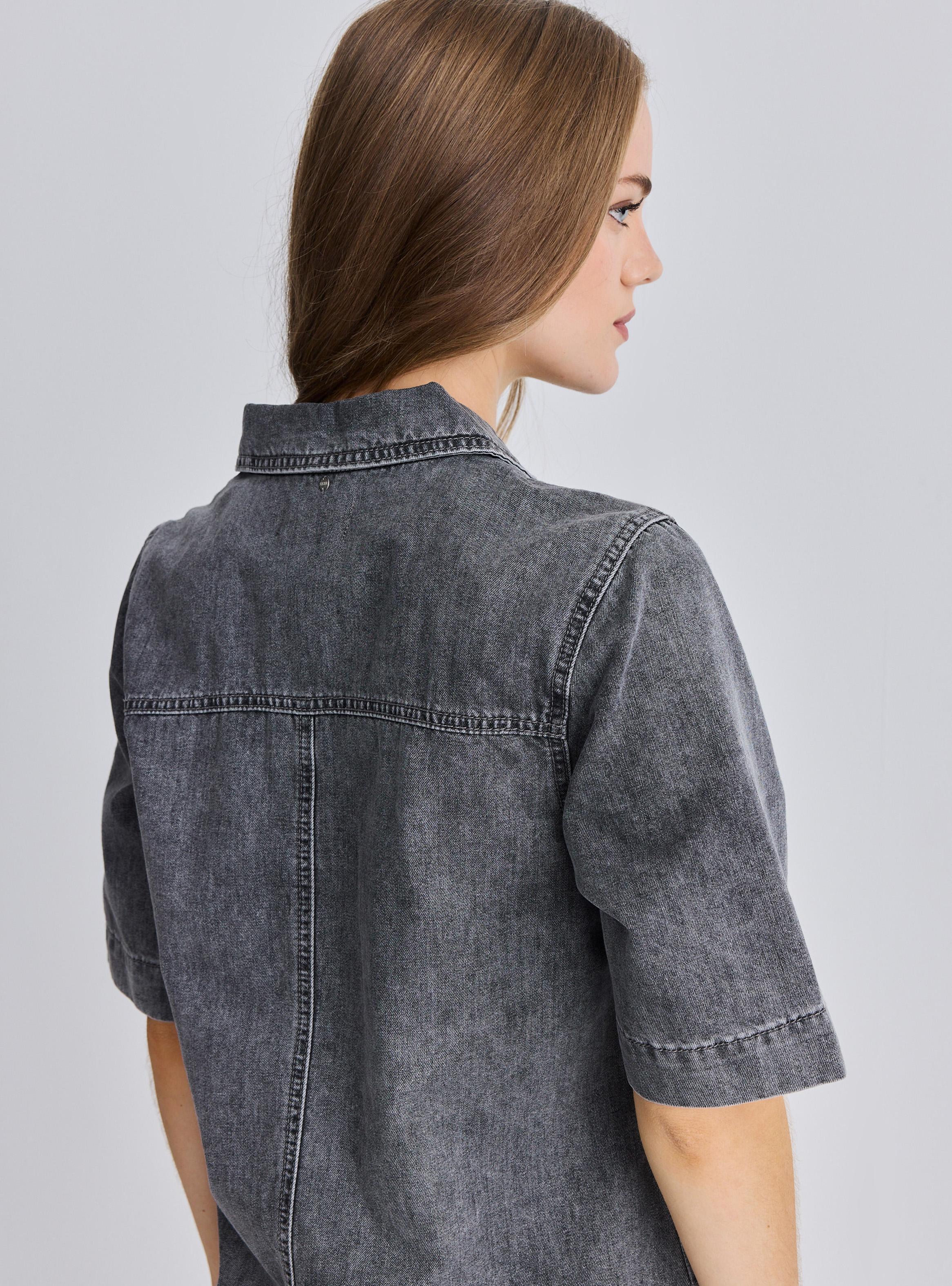 Vestido Camisero Denim-3