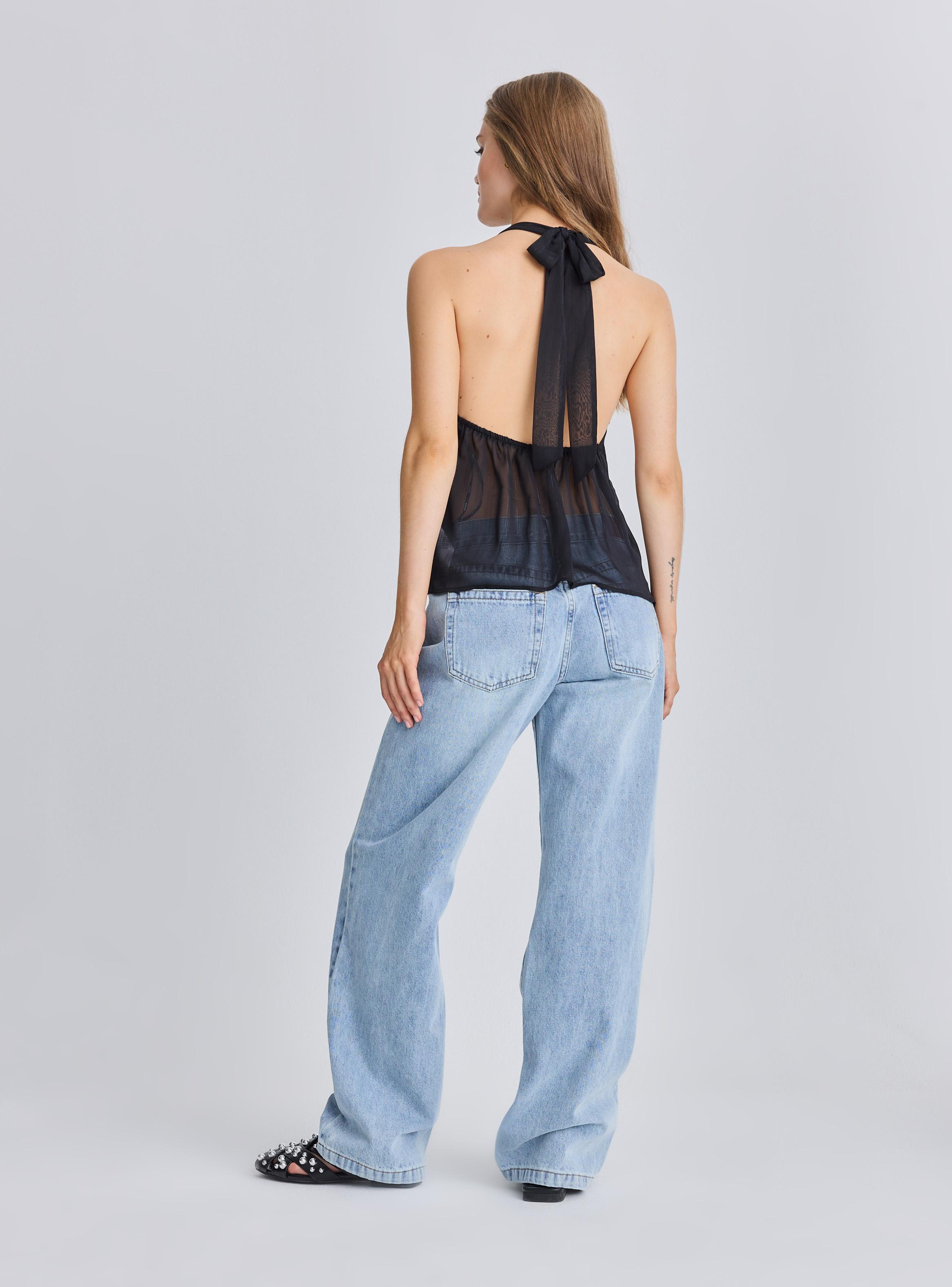 Blusa Halter Botones-5