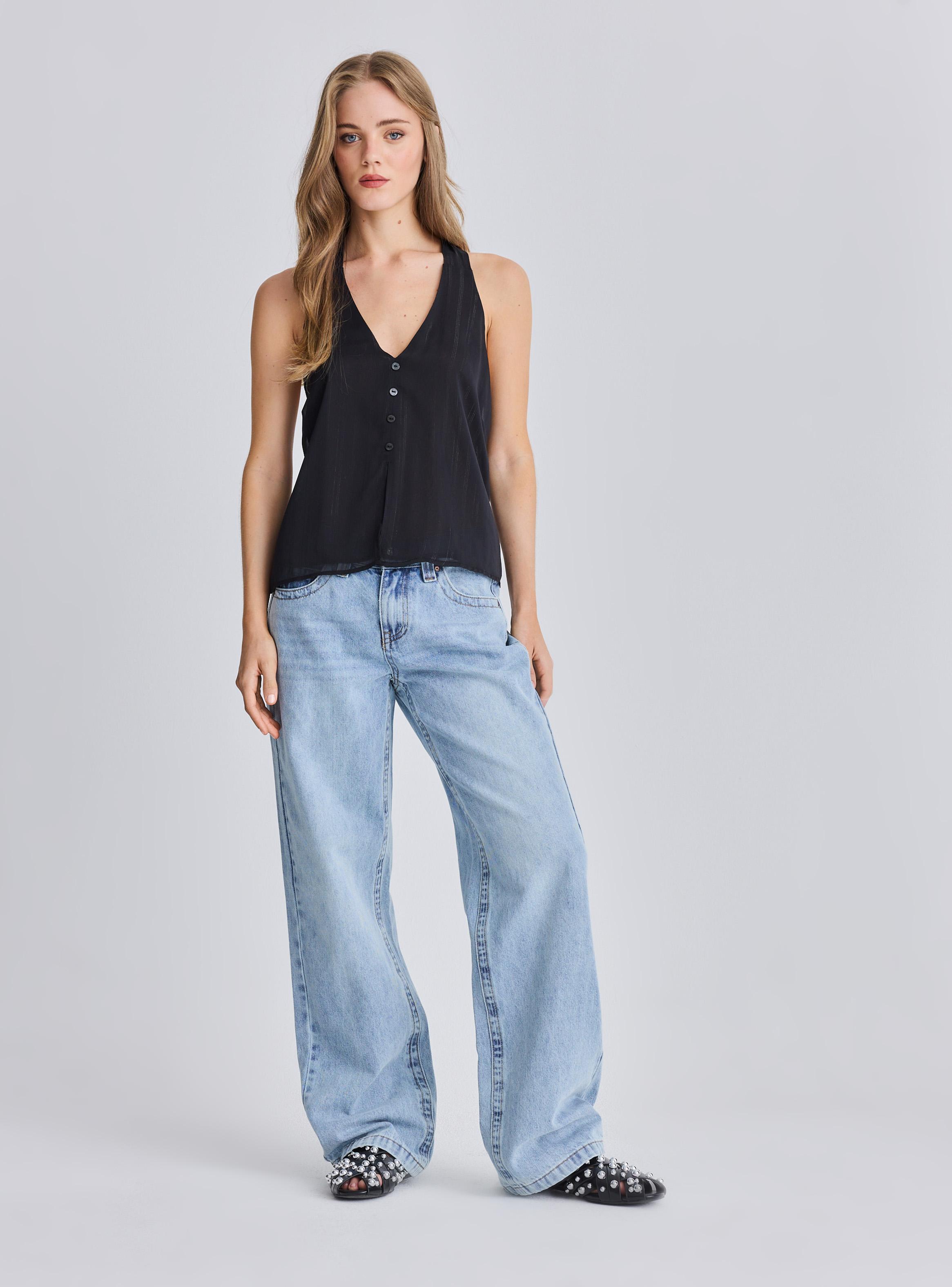 Blusa Halter Botones-4