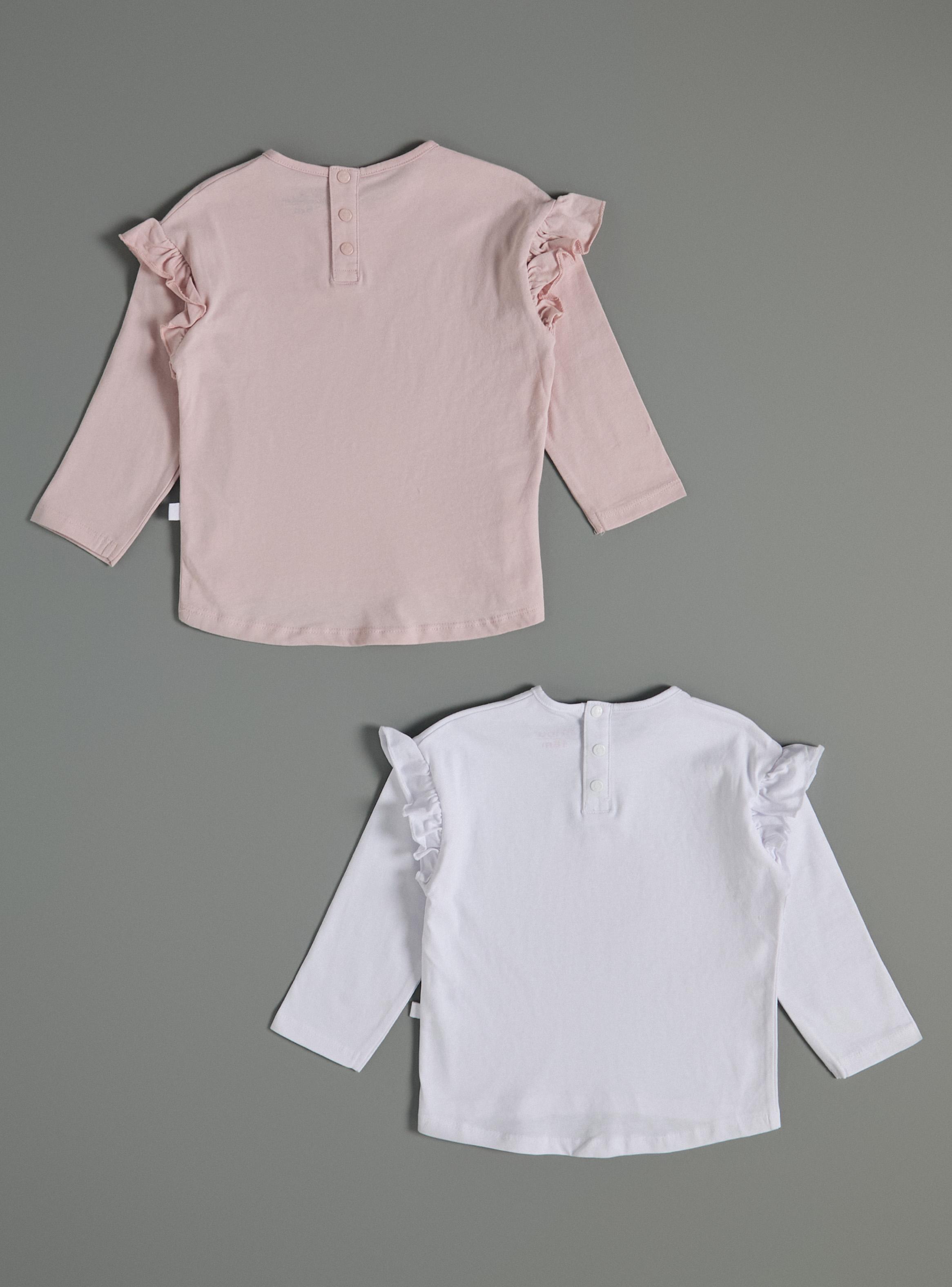 Polera Bipack con Estampado Focal y Vuelo en Manga-2