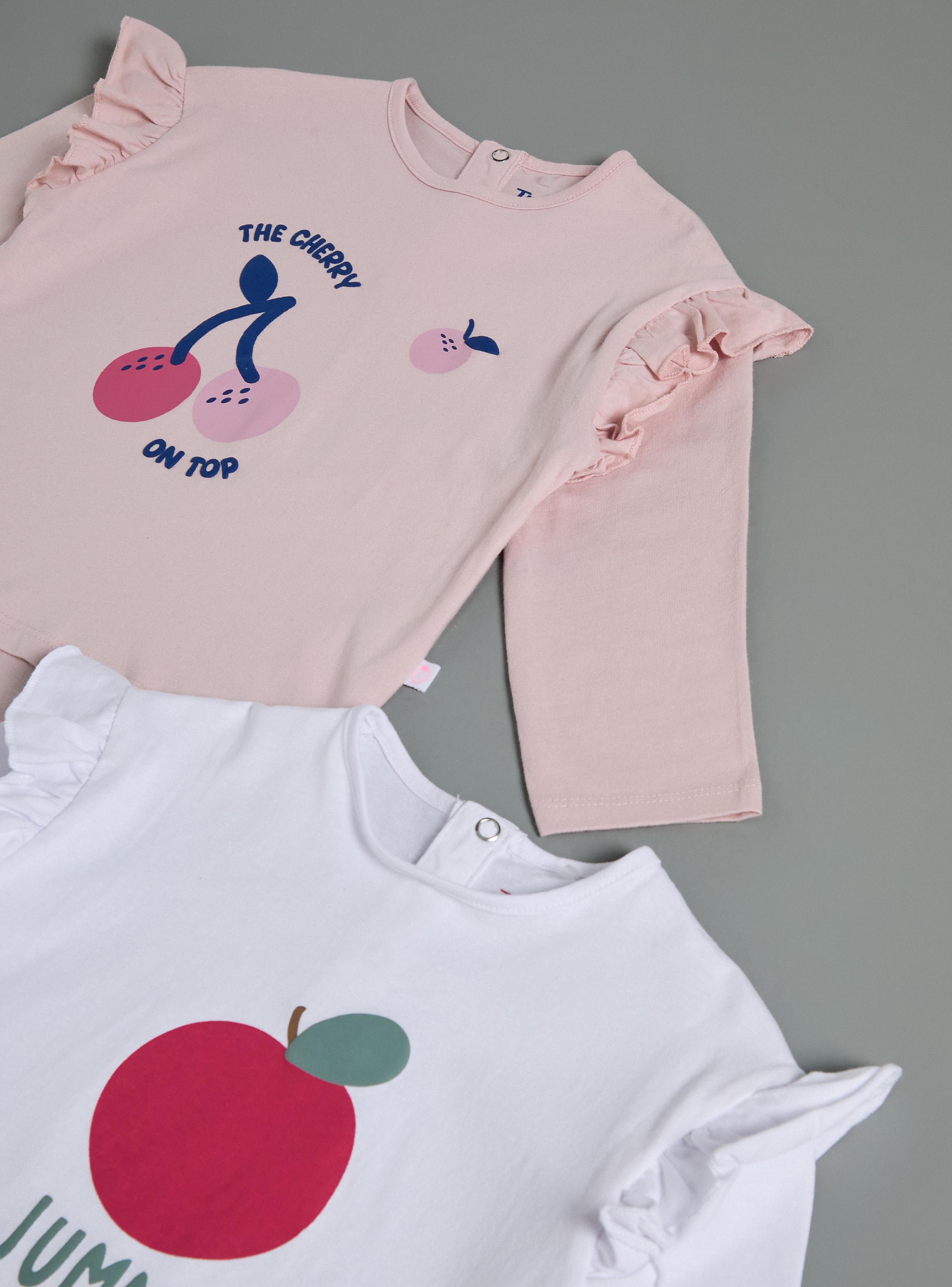 Polera Bipack con Estampado Focal y Vuelo en Manga-3