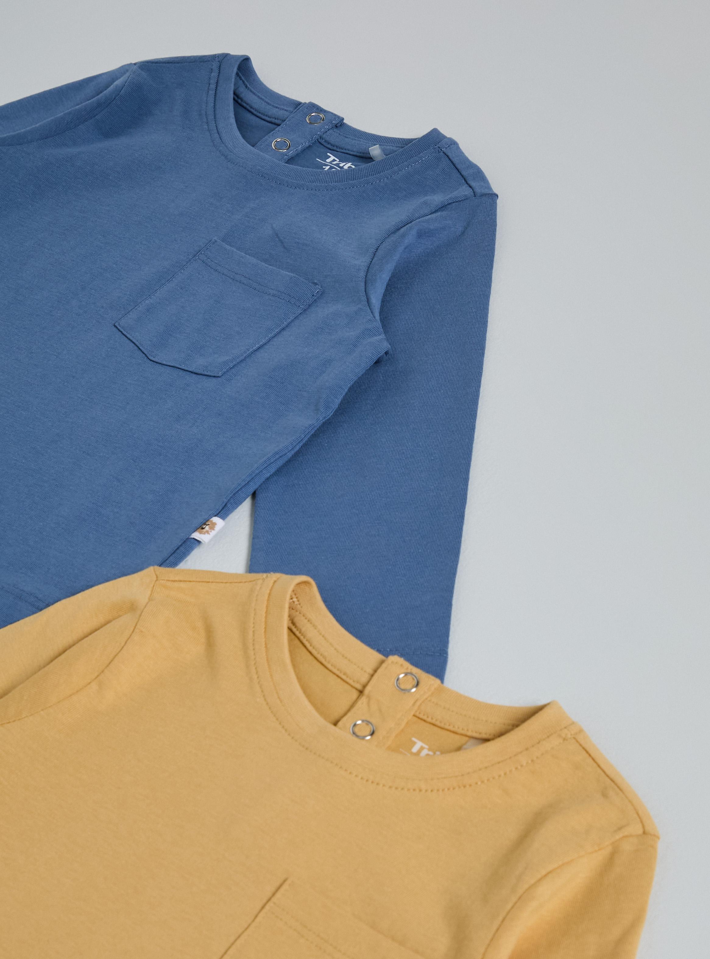 Polera Bipack Lisa con Bolsillo en Pecho-3