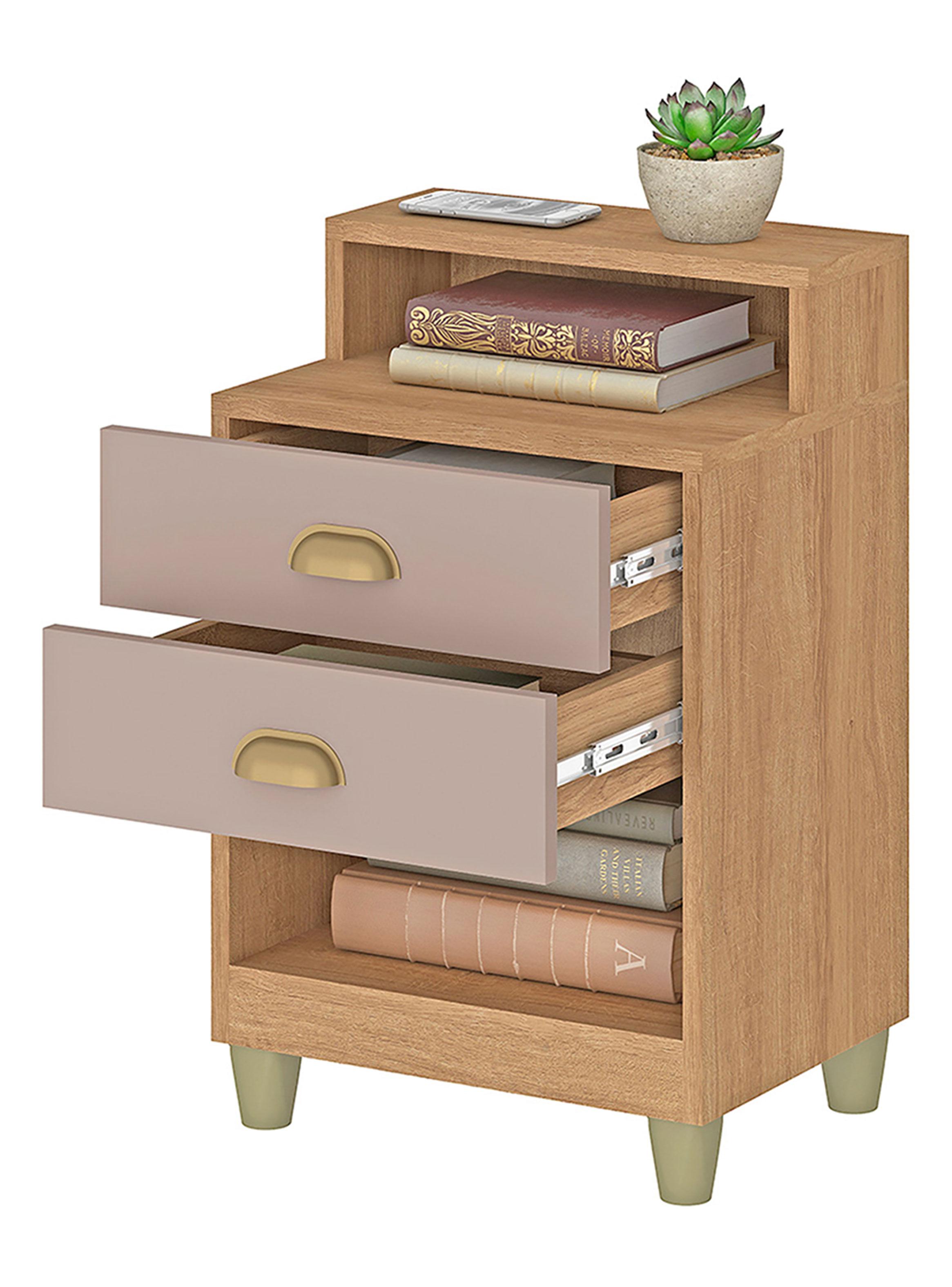 Velador Americano 2 Cajones-3