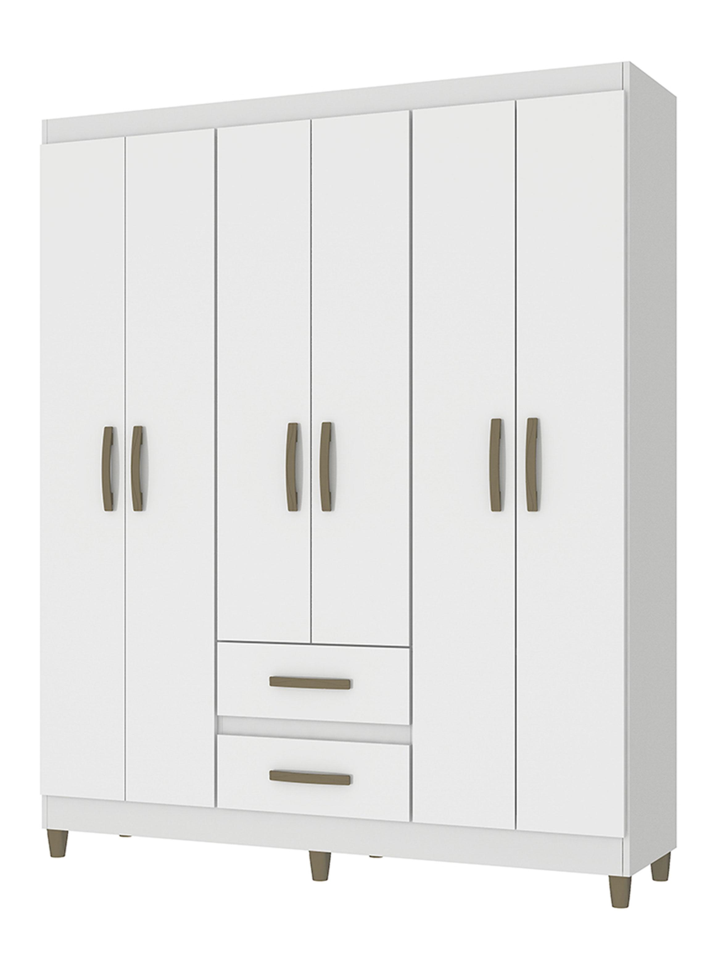 Clóset Coimbra 6 Puertas 2 Cajones-2