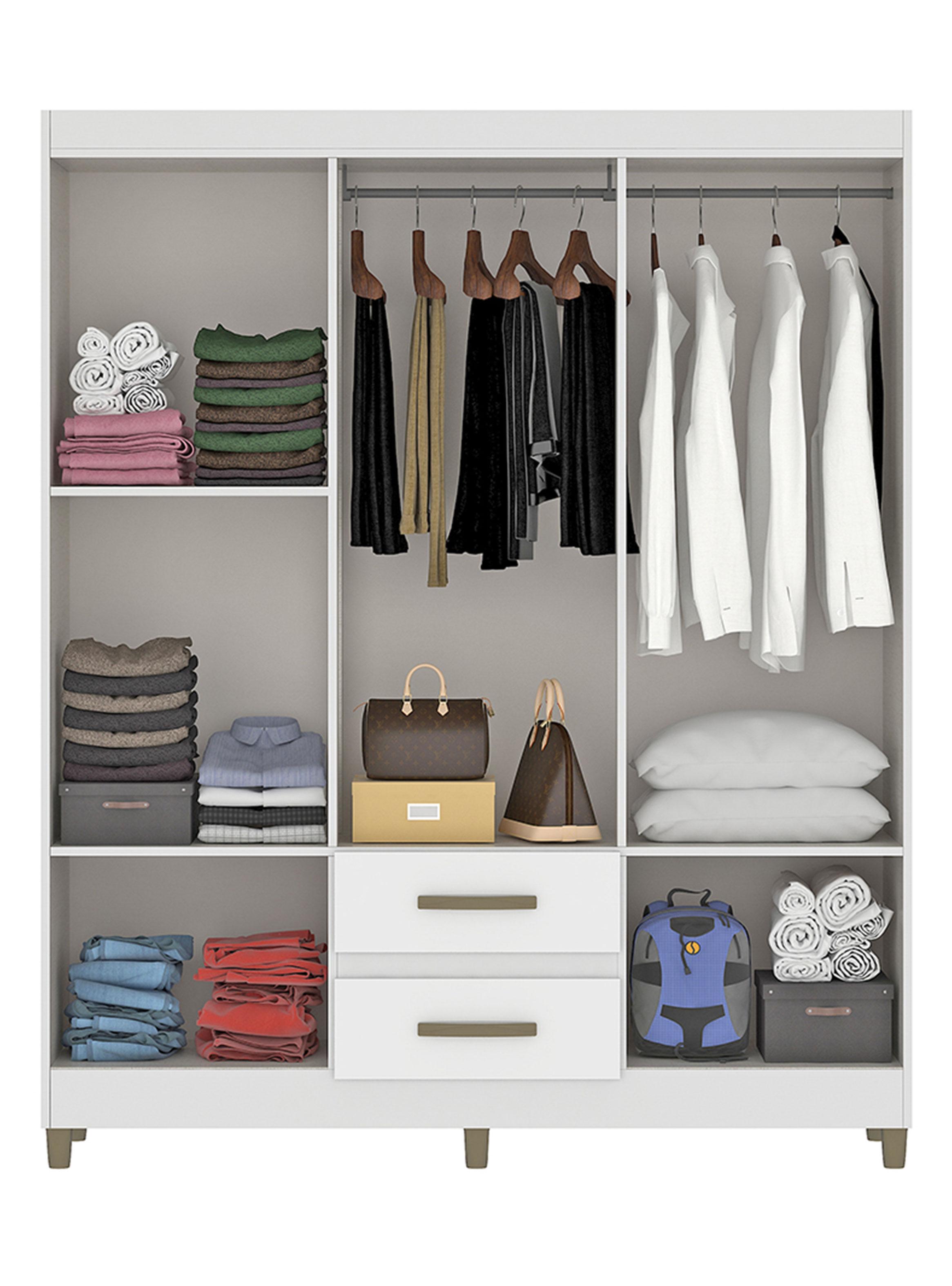 Clóset Coimbra 6 Puertas 2 Cajones-3