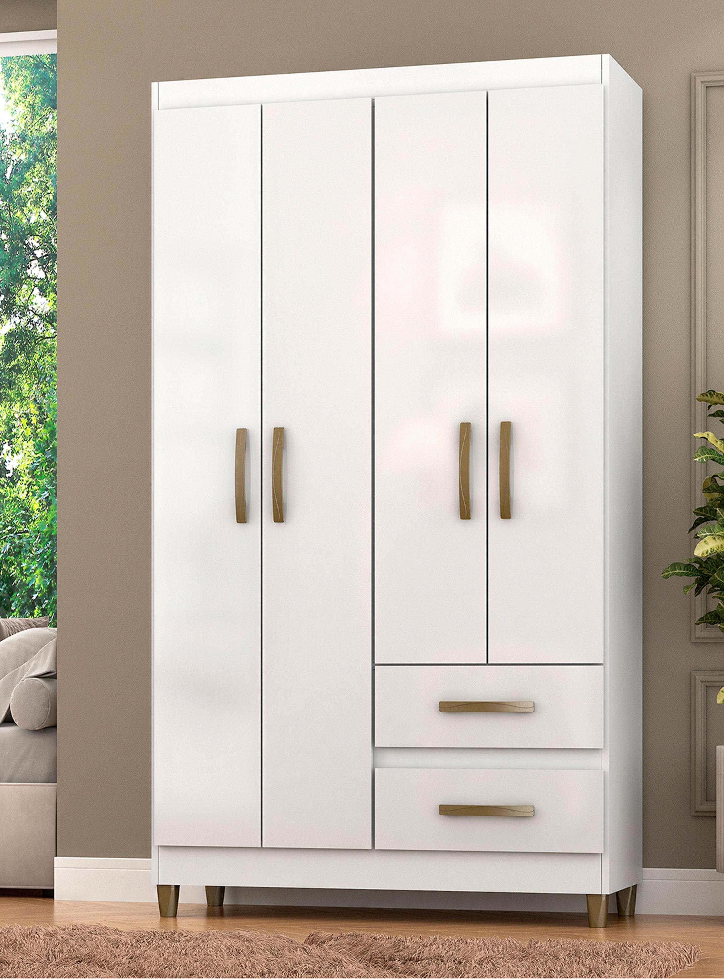 Clóset Lisboa 4 Puertas 2 Cajones-4