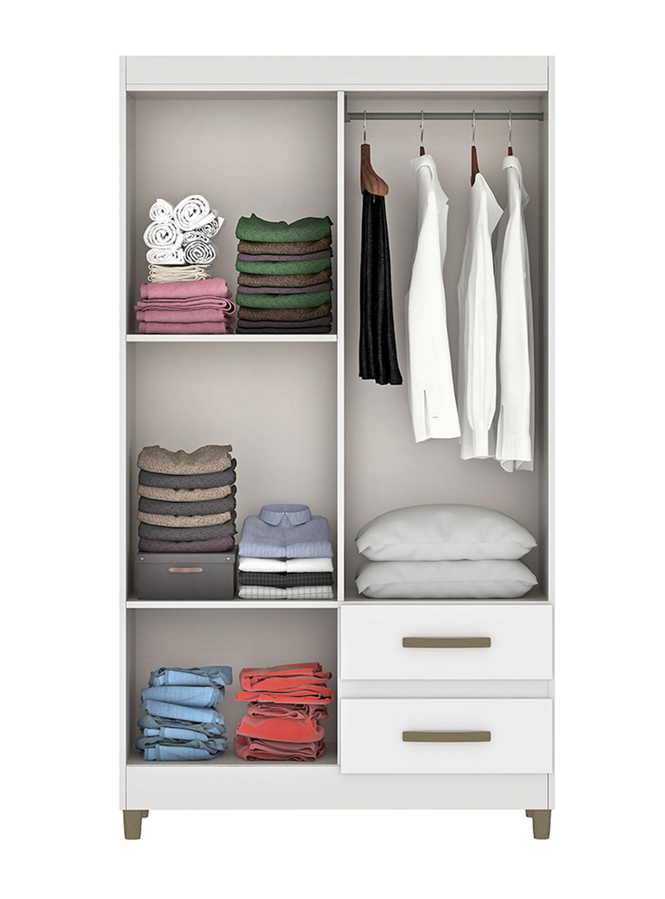 Clóset Lisboa 4 Puertas 2 Cajones-3