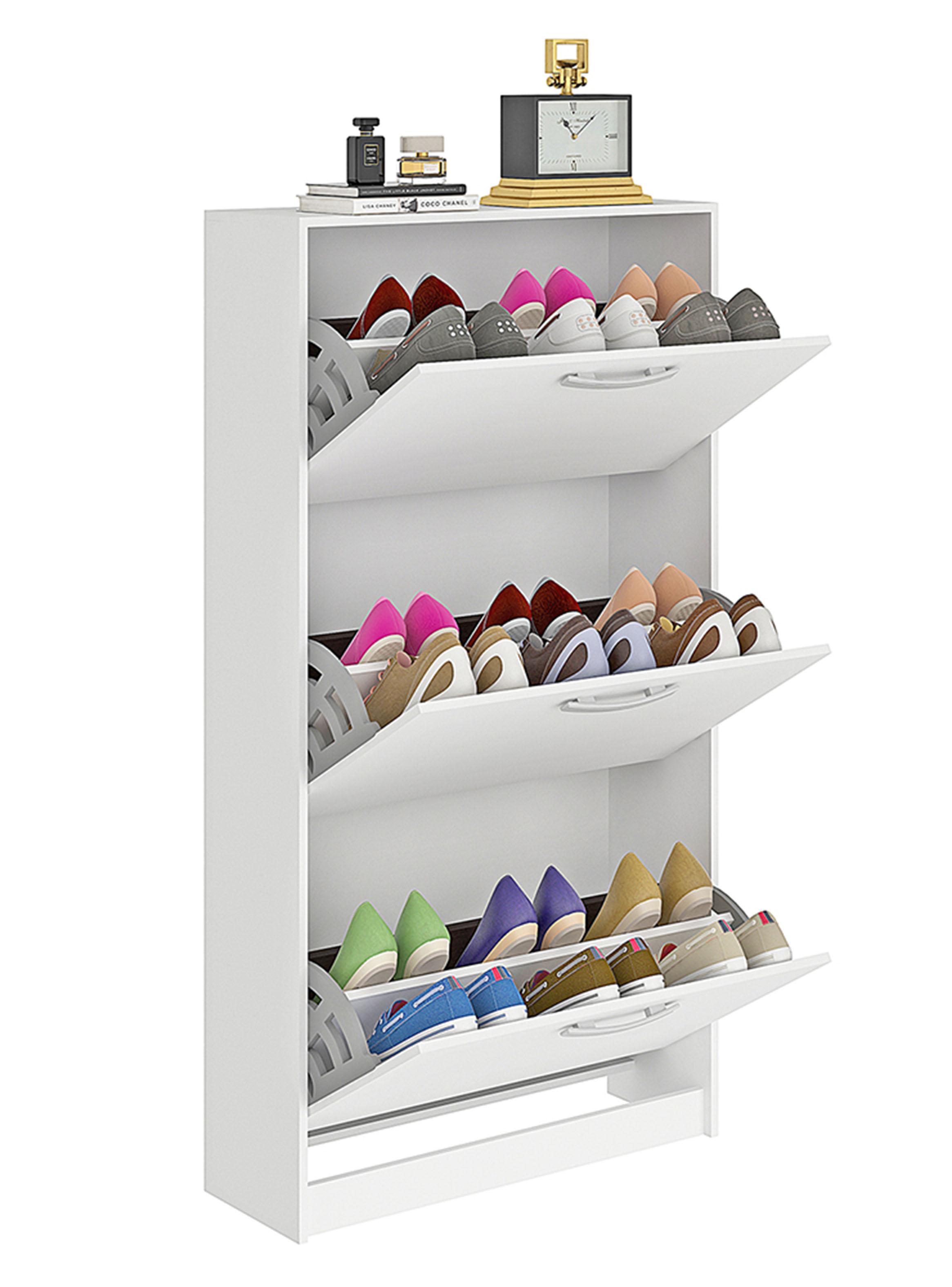 Zapatera Nick 3 Puertas Blanco-3