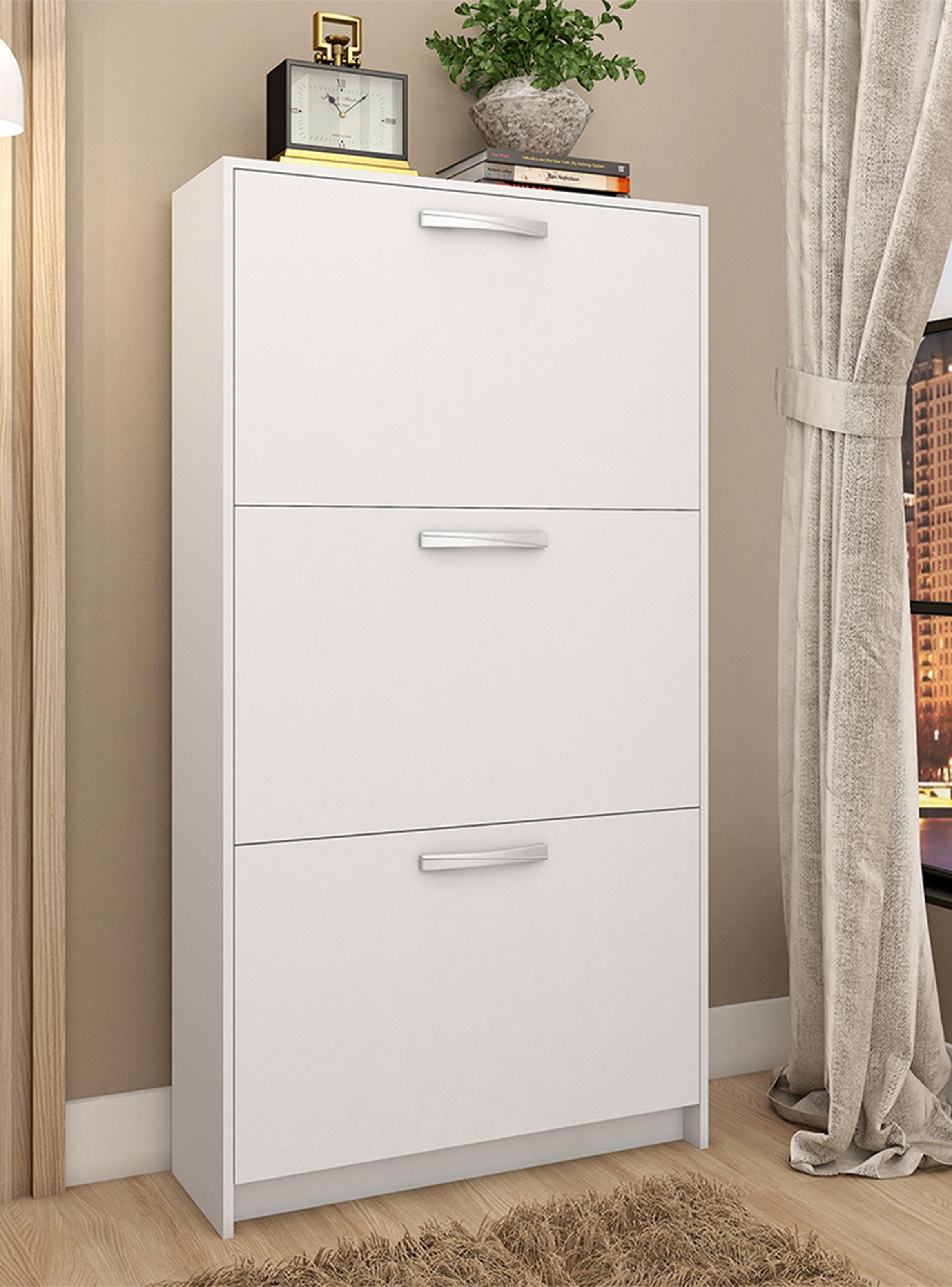 Zapatera Nick 3 Puertas Blanco-4