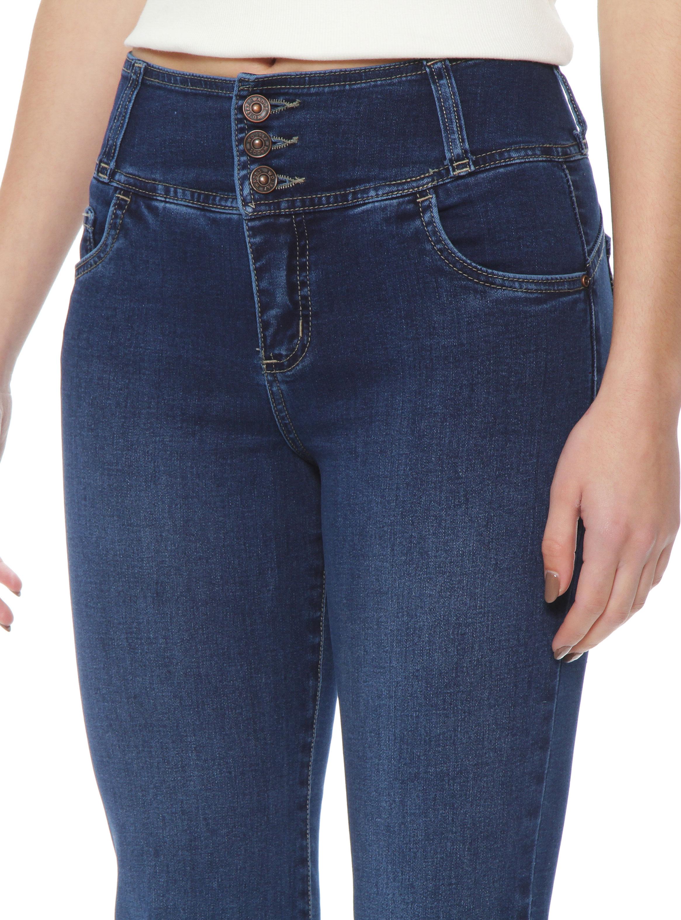 Jeans Pitillo Escultural Tiro Alto 3 Botones-2