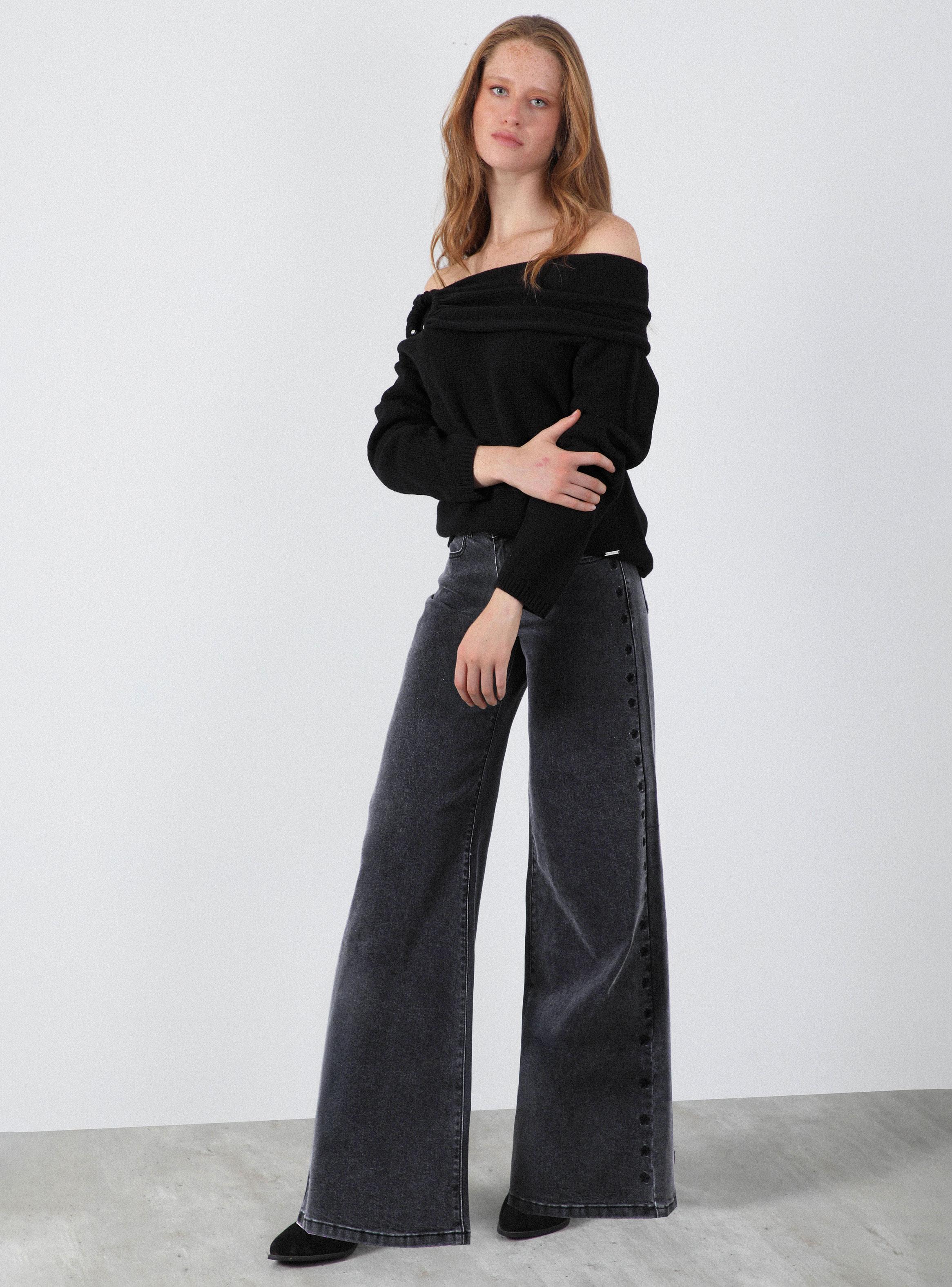 Jeans Pants Estrellas Bordadas-5