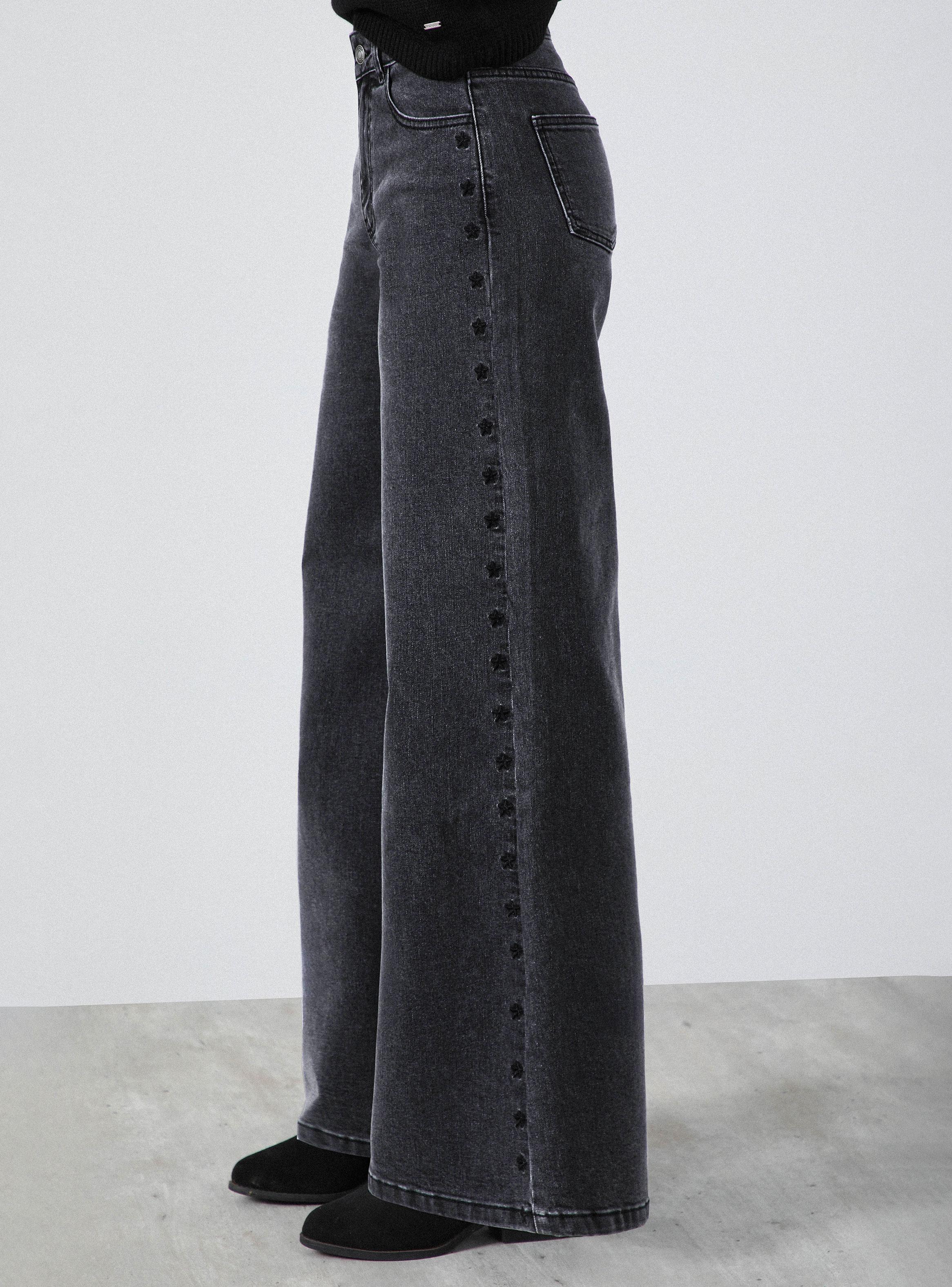 Jeans Pants Estrellas Bordadas-3
