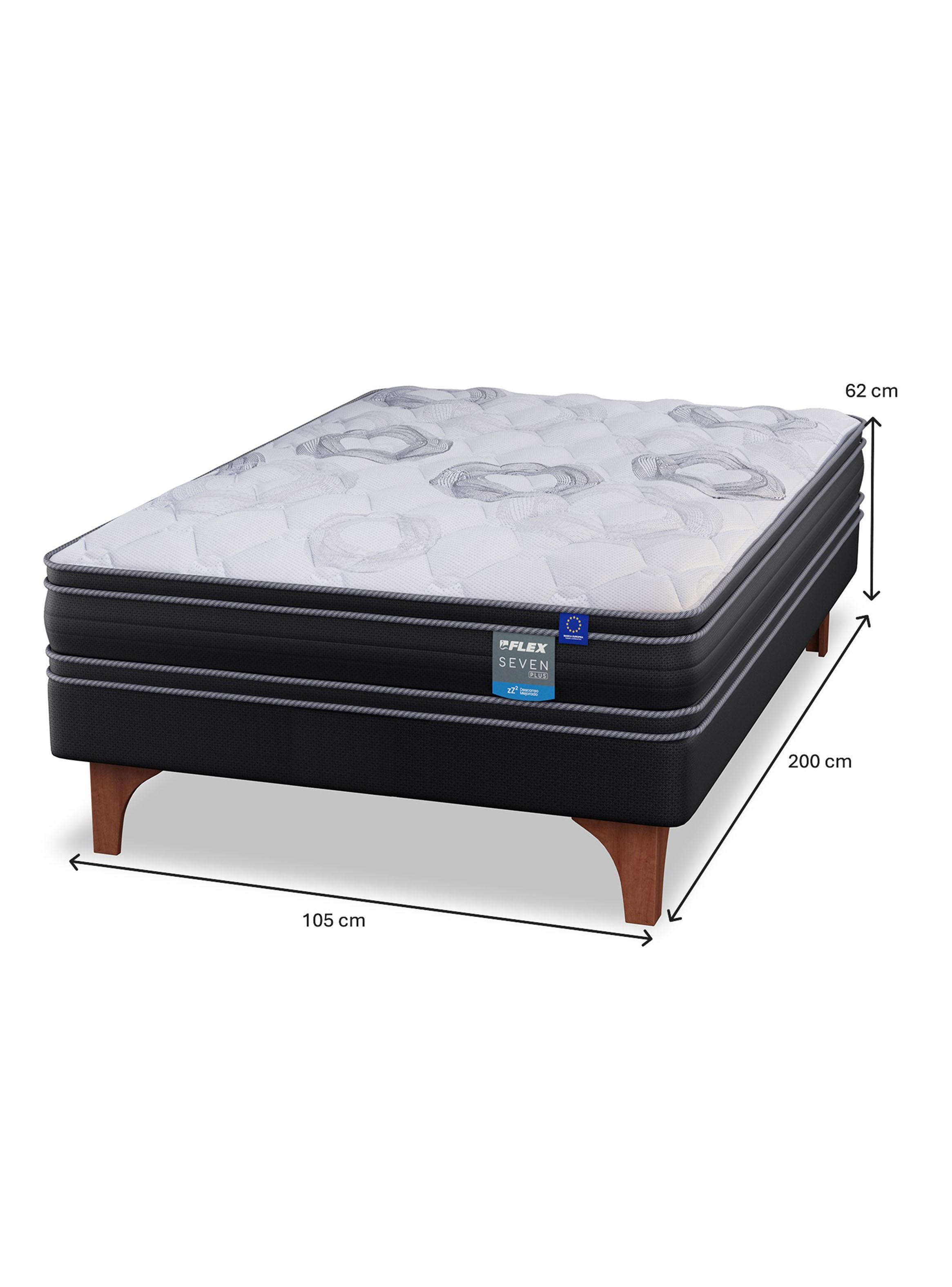 Cama Europea Seven Plus 1.5 Plazas Box-1