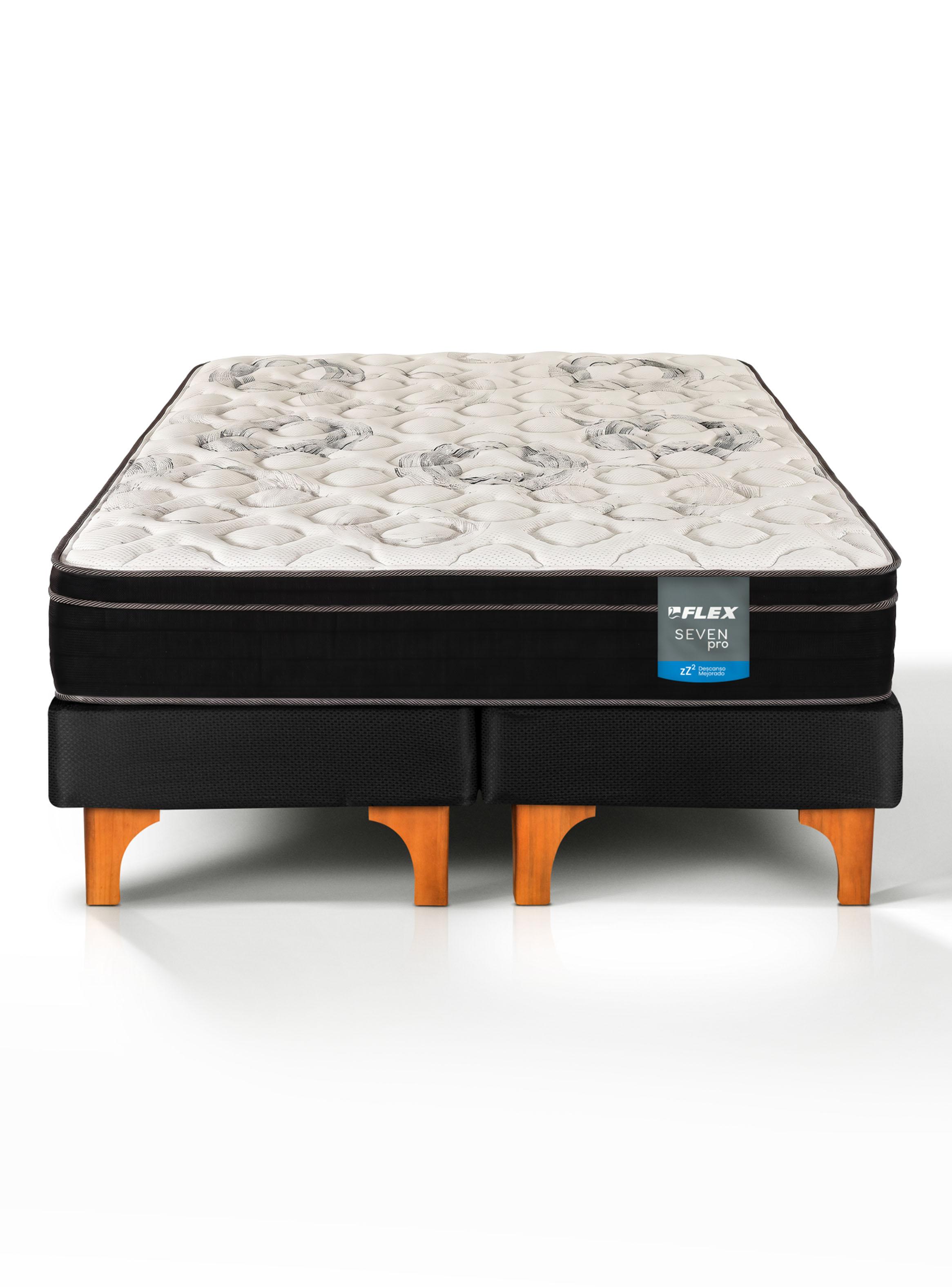 Cama Europea Seven Pro 2 Plazas Box BD-1