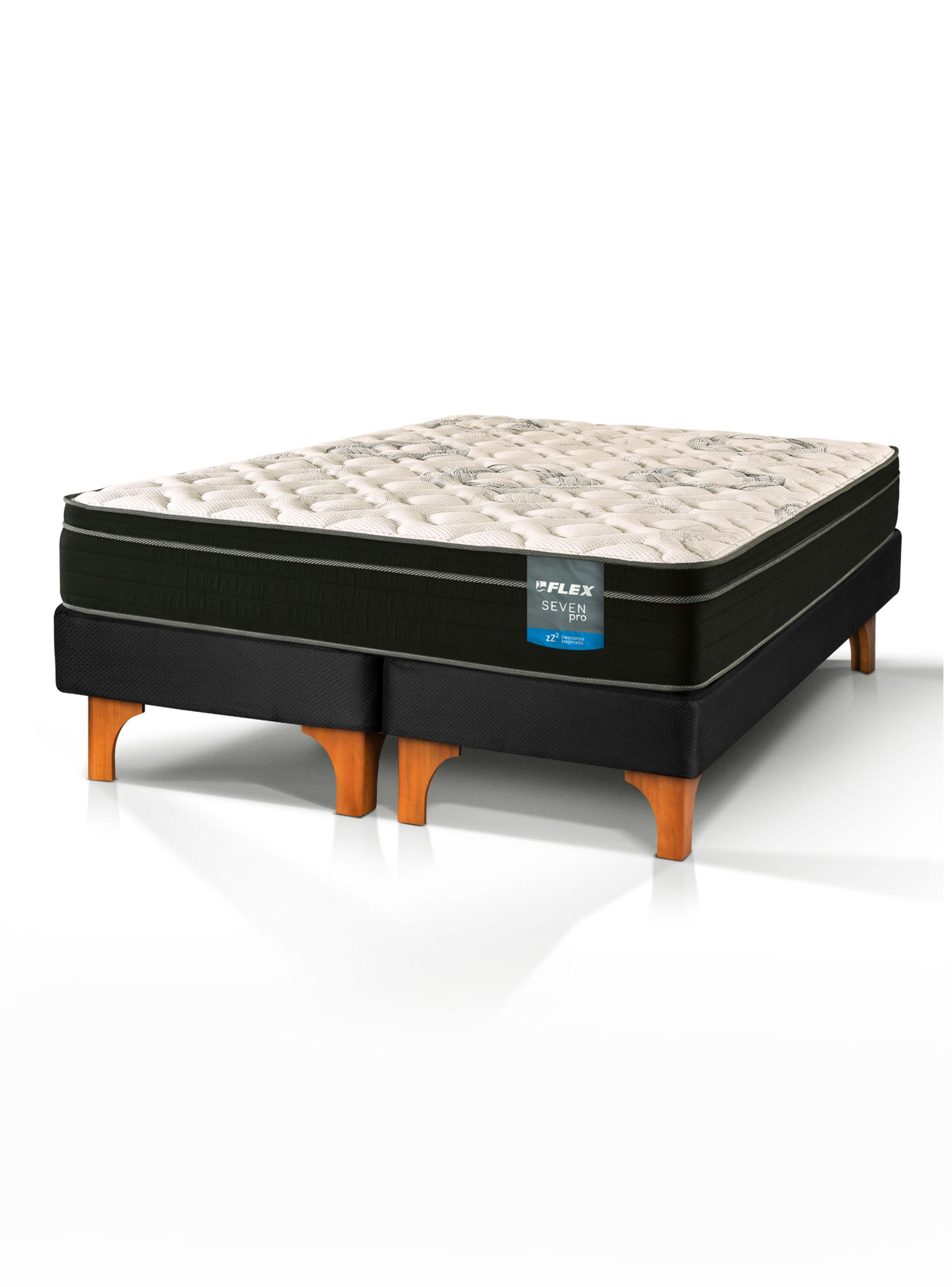 Cama Europea Seven Pro 2 Plazas Box BD-0