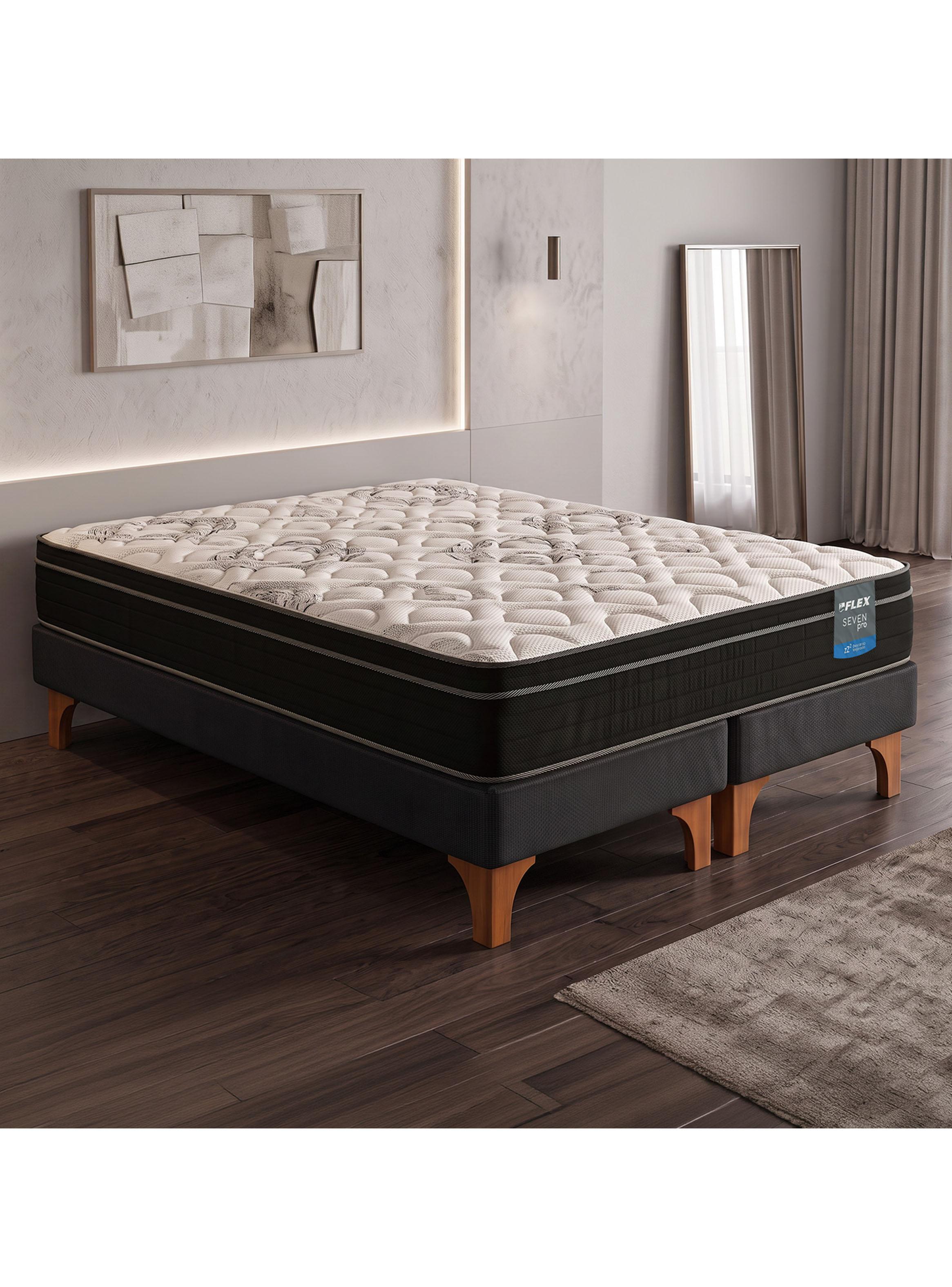 Cama Europea Seven Pro 2 Plazas Box BD-5