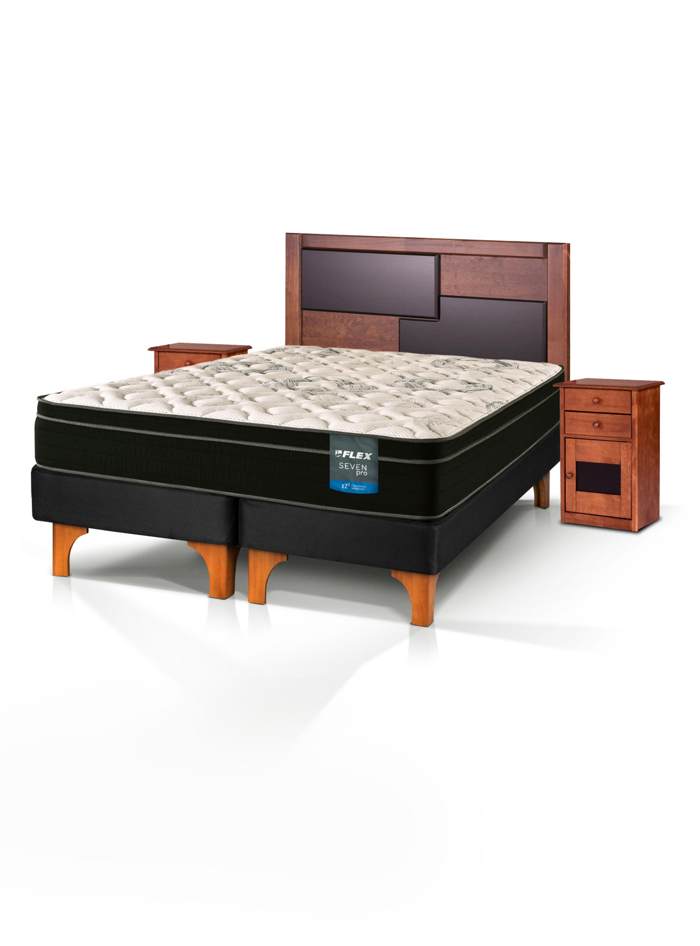 Cama Europea Seven Pro King + Set Colonia-0