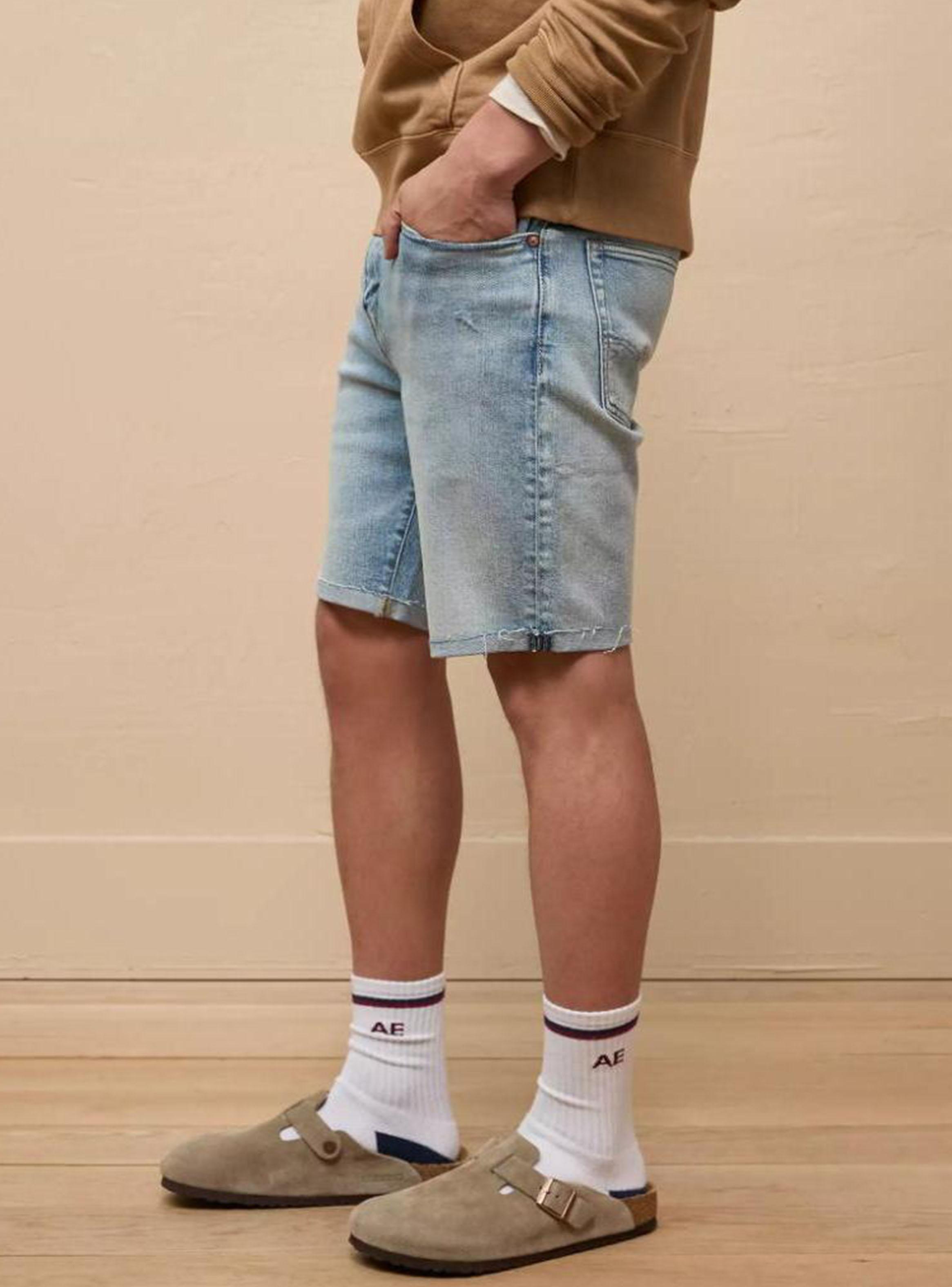 Short AE AirFlex+ Denim de 9 Gastado-2