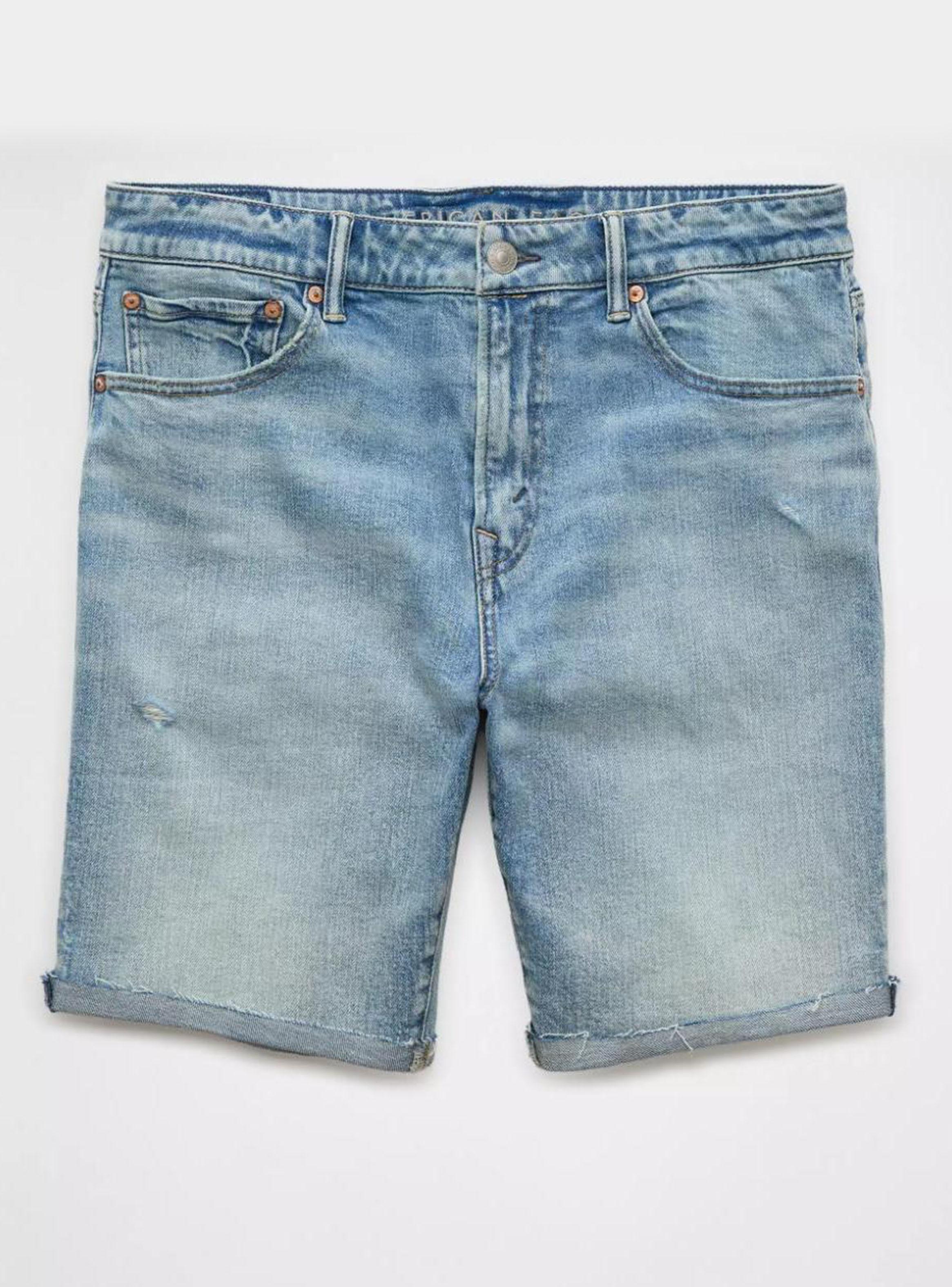 Short AE AirFlex+ Denim de 9 Gastado-3